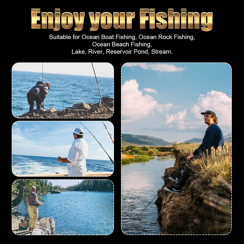 Joyday Fishing Reel, Spinning Reel, Ultralight 5.2:1 Gear Ratio, 12 Ball Bearings, 39.5Lb Carbon Fiber Drag, Reversible Handle For Left And Right Retrieve, Perfect For Freshwater And Saltwater