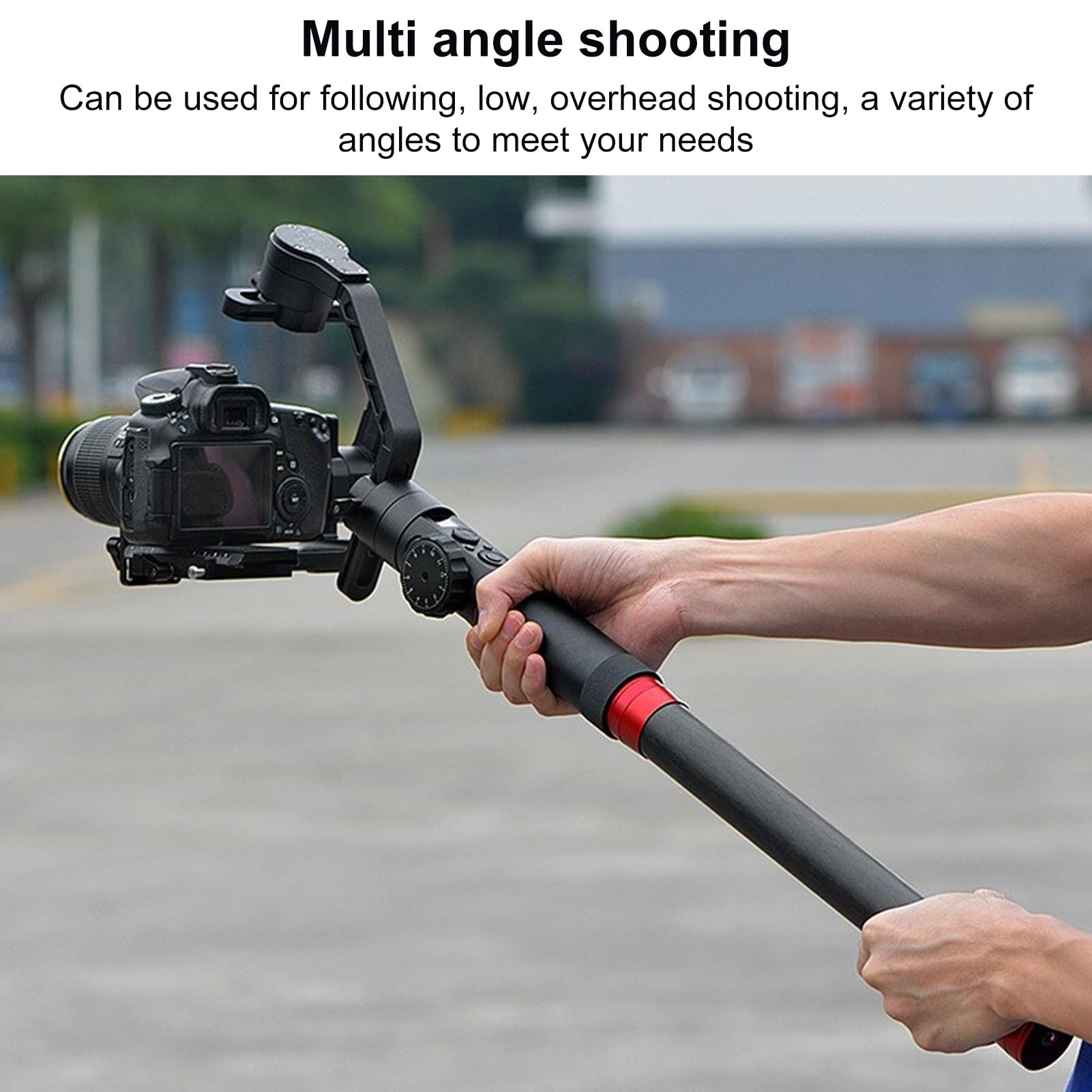 Gowenic Camera Stabilizer Extension Rod, Compact And Portable Non Slip Handle, Professional Extension For Zhiyun, Ronin, Tripod Compatible