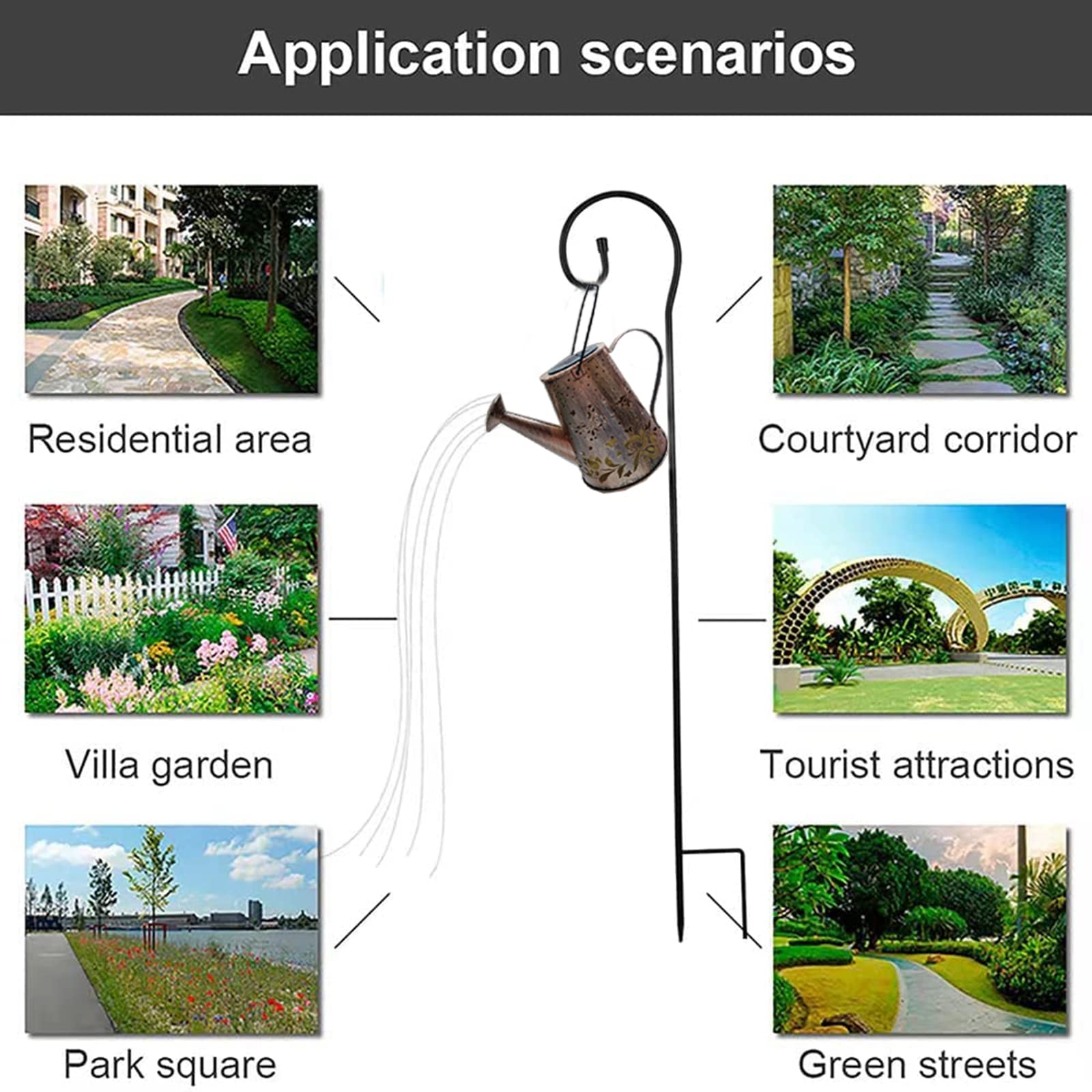 Yevheniy N\A Solar Butterfly Garden Light,Solar Watering Can Lights Outdoor Garden Ornaments Waterproof For Pathway Yard Lawn Patio Landscape Decor