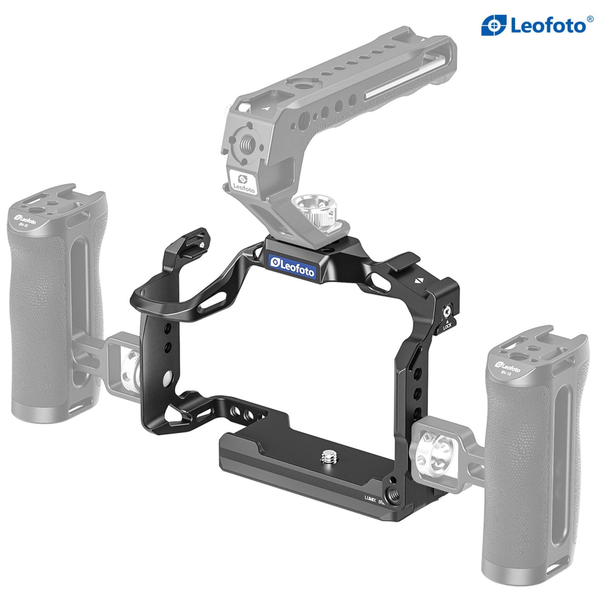 Leofoto Lumix S5Ii Camera Cage, For Panasonic Lumix S5 Ii, Arri, Anti-Twist, Lightweight, Arca Compatible