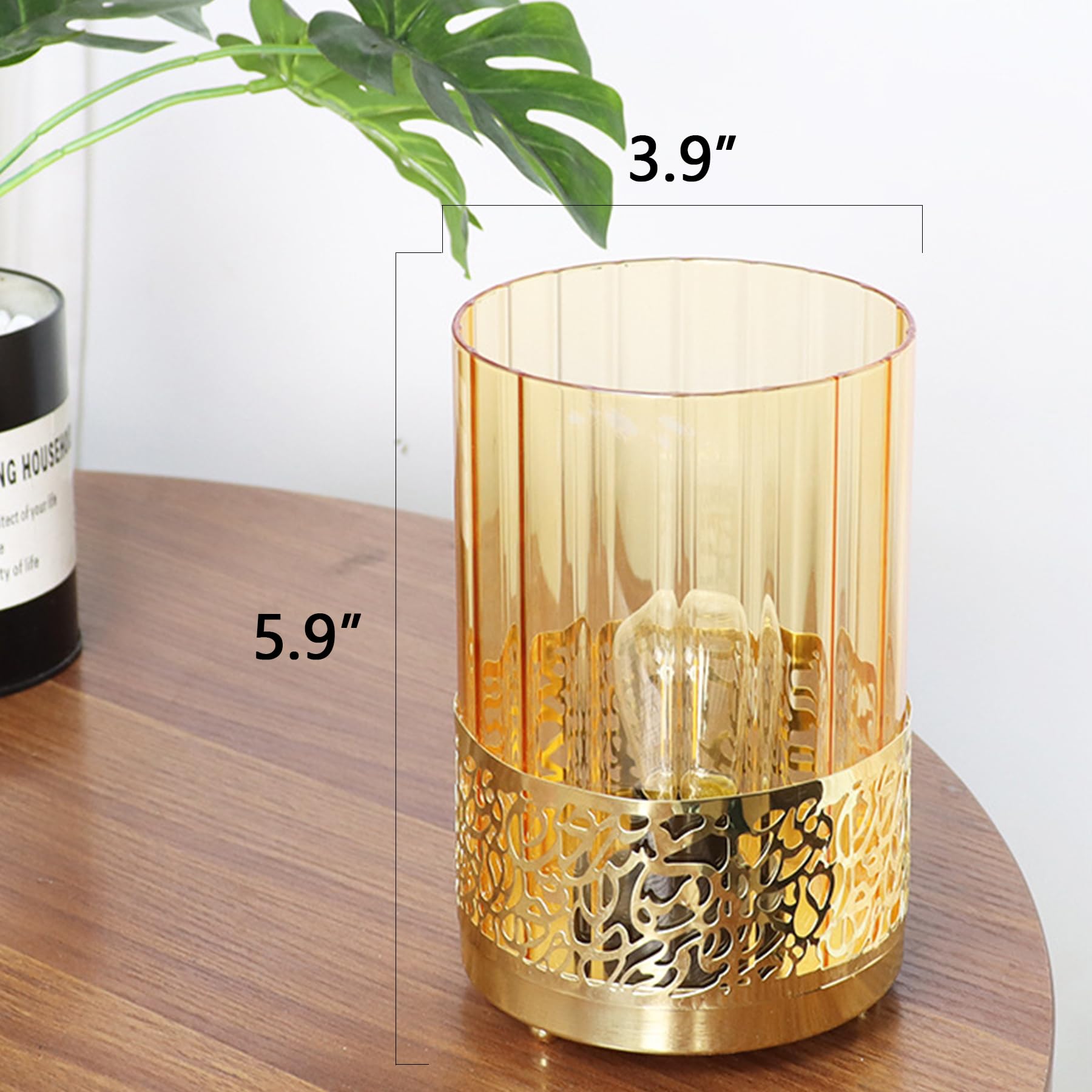 Deeberger Led Battery Operated Table Lamp With Timer, Cordless Night Light For Home Decor, Living Room, Bedroom