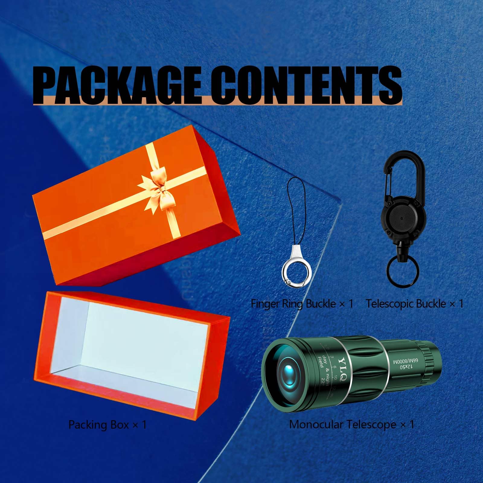 Ylq Monoculars For Adults High Powered,Monocular Telescope & Compact Monoscope For Bird Watching, Travel, Camping & Concerts