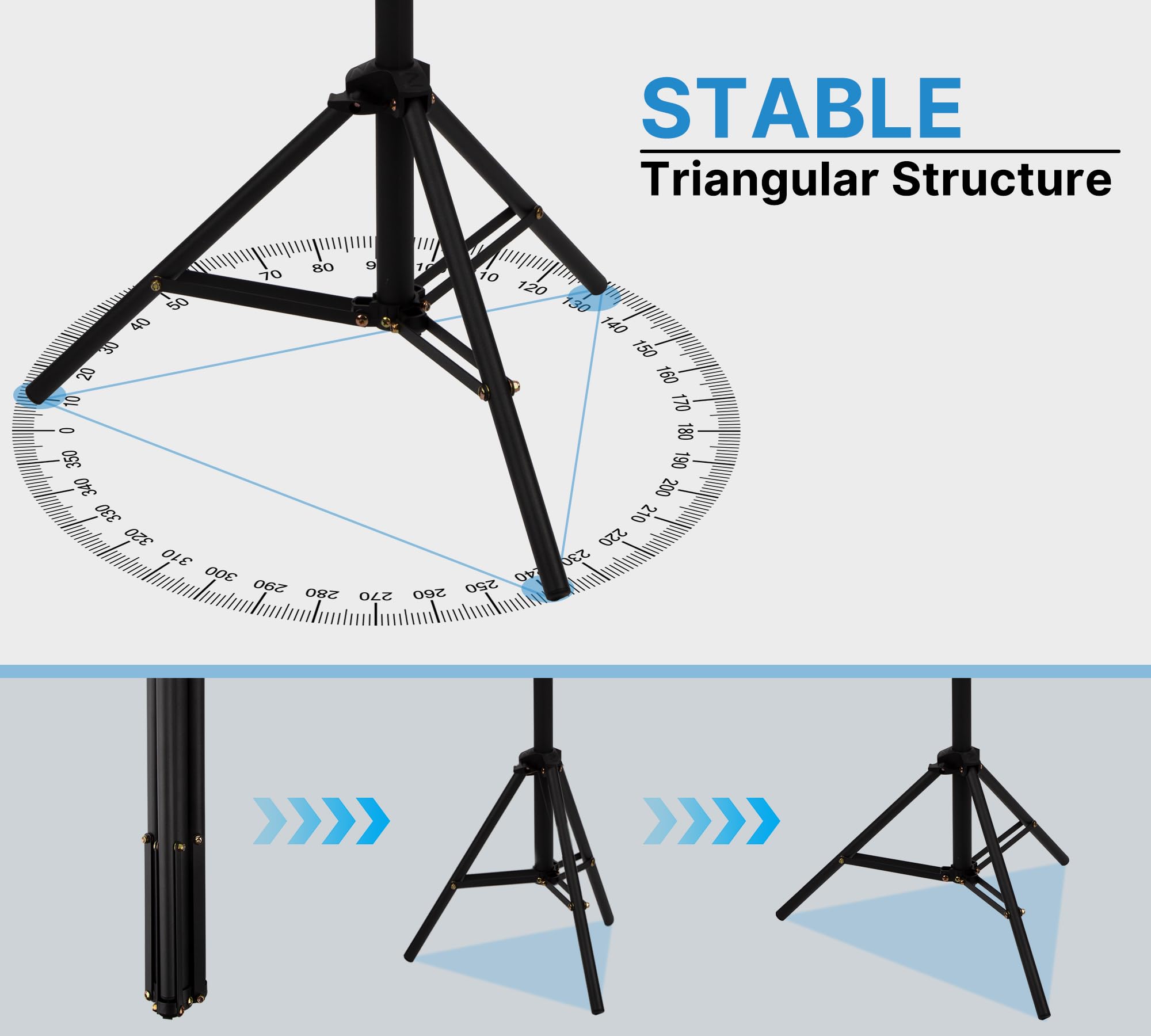 Zeus & Ruta Starlink Mini Tripod Mount With Pipe Adapter, Adjustable Height 23.6-64" And 360° Degree Starlink Mini Tripod Mounting Kit For Yacht/Camper/Outdoor