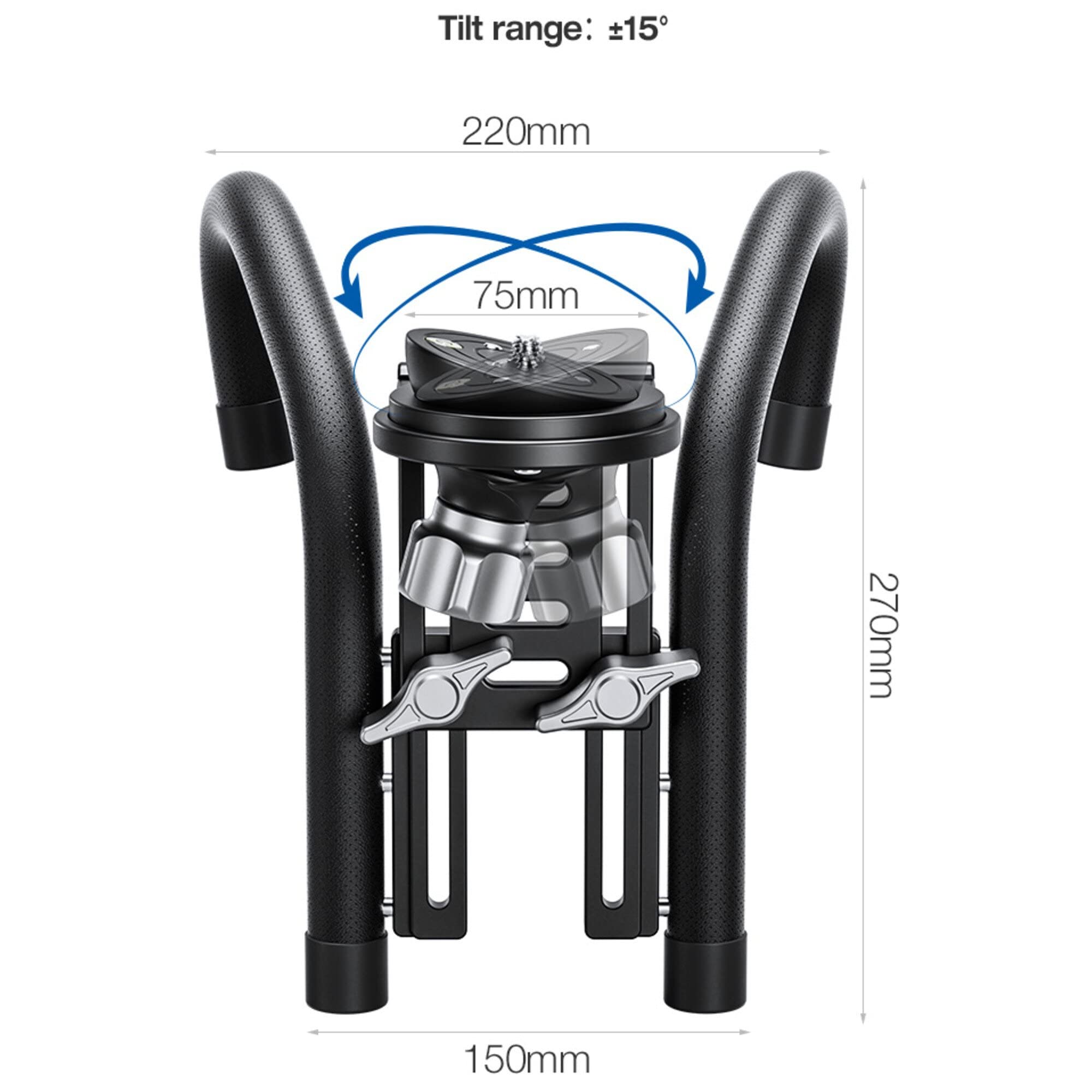 Leofoto Car Window Stabilizer Holder - Professional Video Camera Mount, Heavy Duty For Camera Driving Shooting And Telescope, Maxload 10 Kg