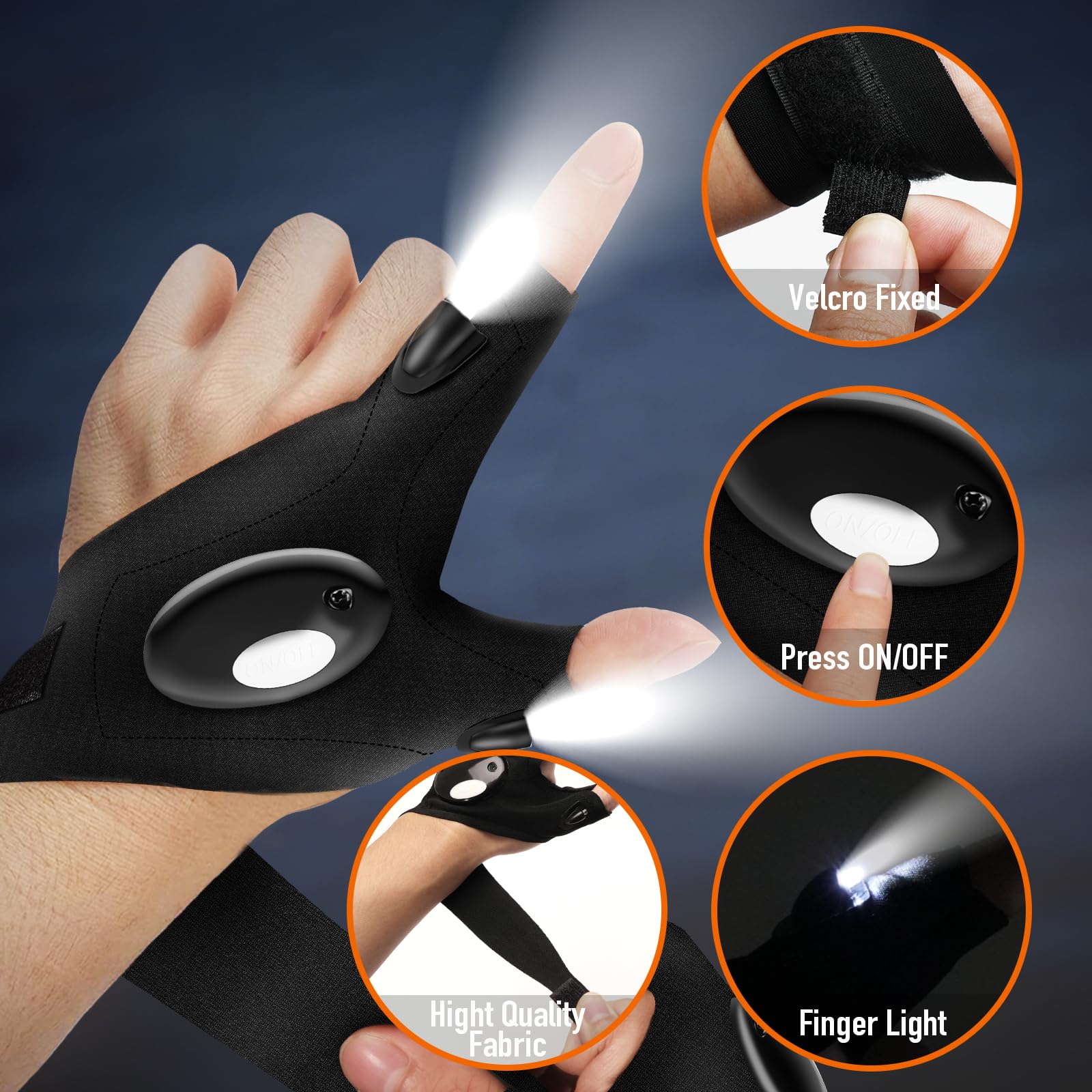 Lenski Father'S Day , Flashlight Gloves Dad  For Fathers Day,  For Dad Who Wants Nothing, Birthday  For Men Him Husband Father, Cool Gadgets For Men