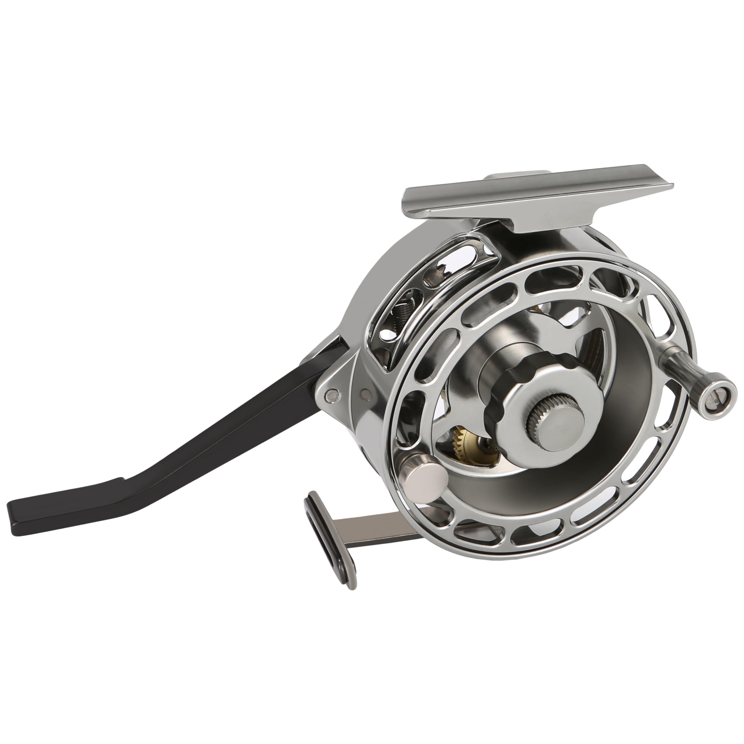 Bigchub Semi-Automatic Fly Fishing Reel, Quick Line Retrieval, Adjustable Drag, Quick Spool Removal, For Freshwater Lake Stream Pond Fishing, Cnc Machined Aluminum
