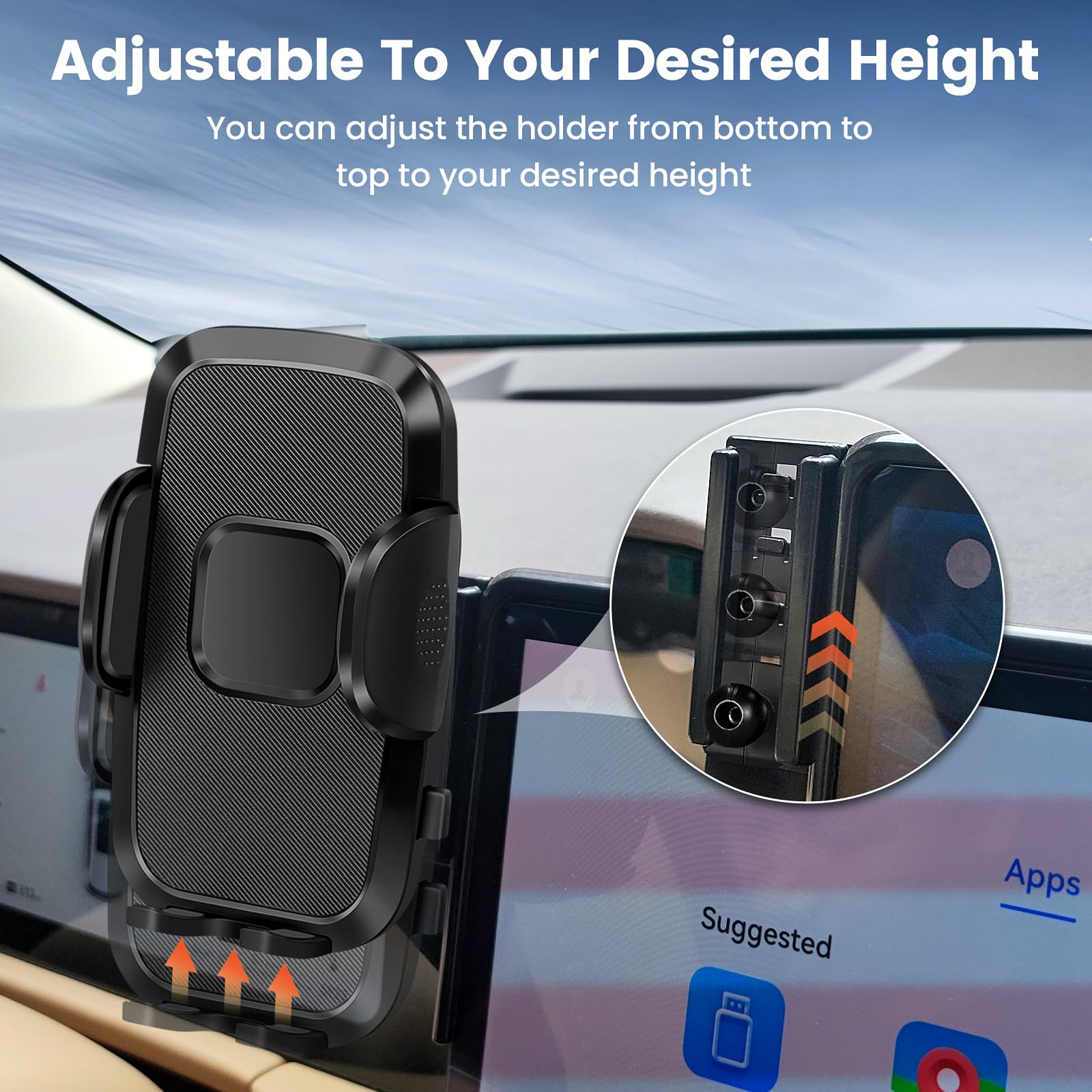 Peleus Car Phone Holder For    Honda Accord Hybird Car Phone Mount For Honda Accord With12.3-Inch Screen Fit For Most Smartphones Cell Phone Automobile Cradles(Not Fit Lx Se)