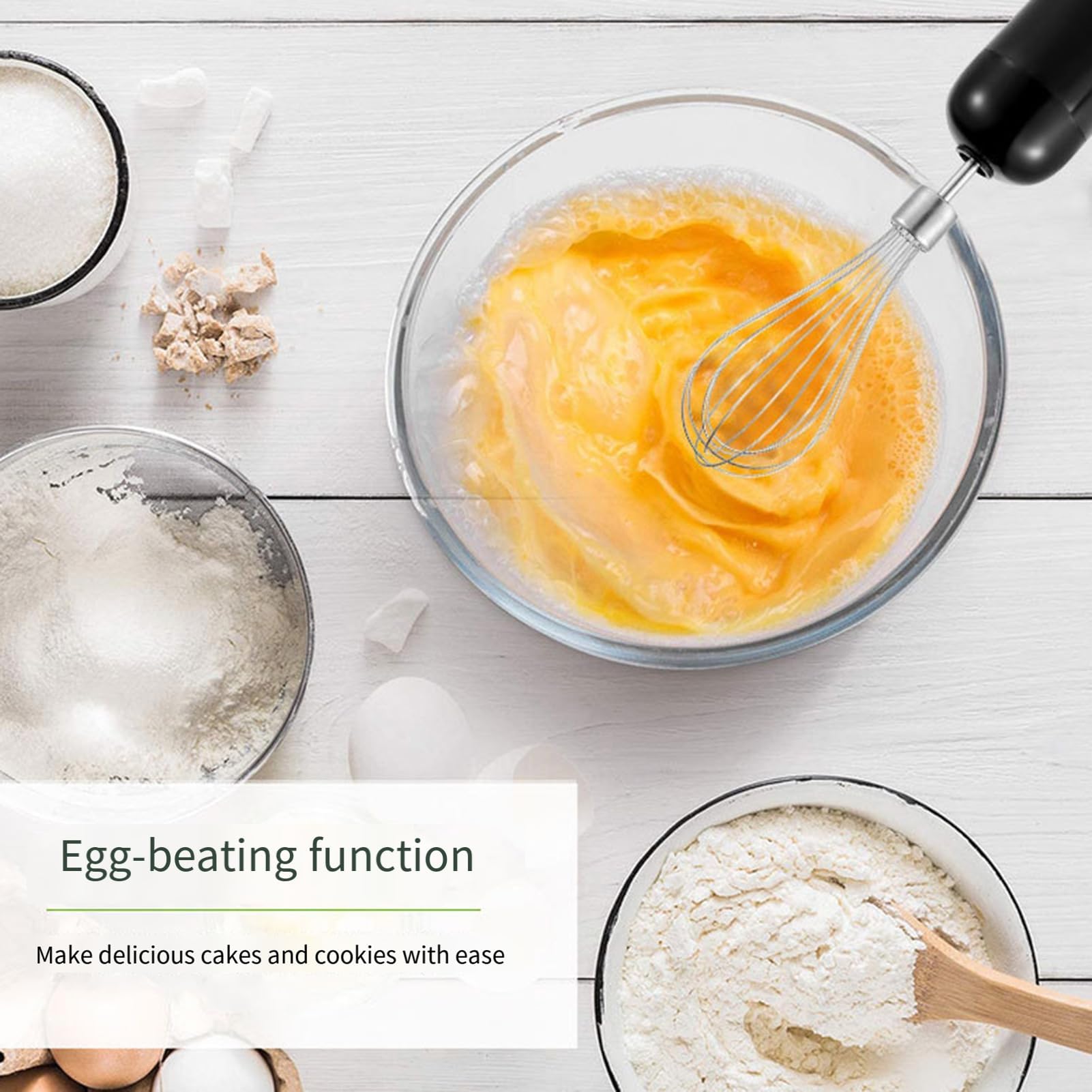 Uniqus Electric Meat Grinder Hand Blender Kit Speed Adjustable Whisk Milk Frother Handheld Blender With Us Plug Silver Color