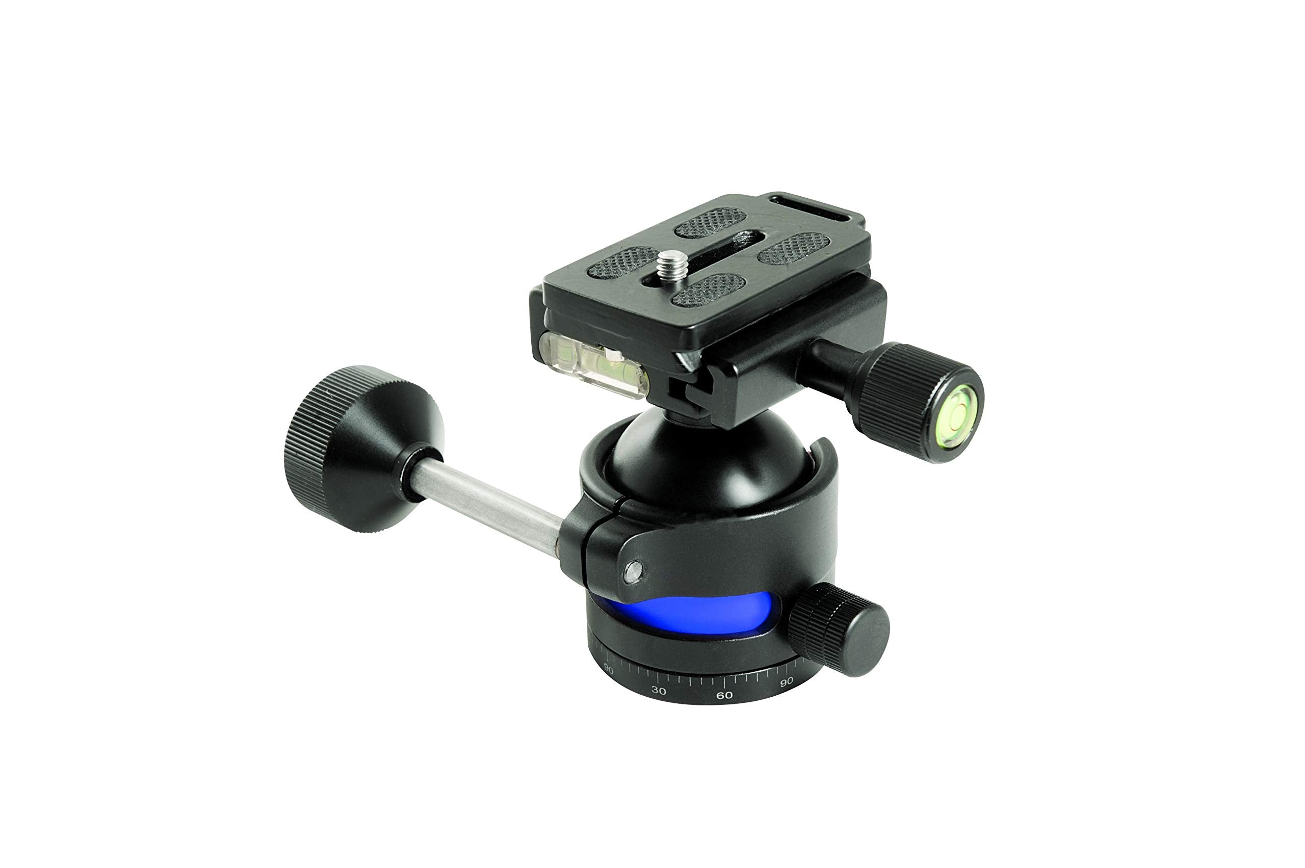 Meopta Carbon Fiber Tripod Kit - Includes 2 Heads (Ball Head & Fluid Head), 4 Adapter Plates, Smartphone Adapter & Padded Carrying Case