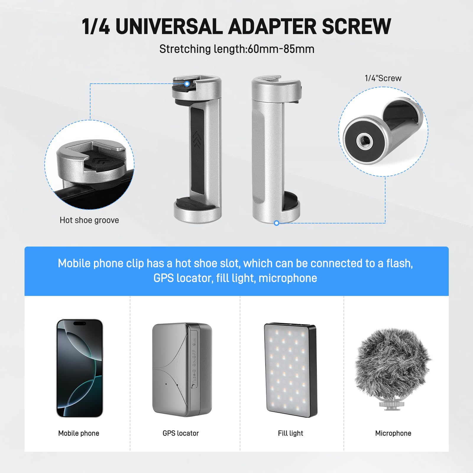 Gvm Great Video Maker Gvm Carbon Fiber Camera Tripod, Tripod For Camera And Phone, Heavy Duty Camera Tripod Stand With 360° Panorama Ball Head Quick Release Plate & Mobile Phone Clip For Max Load 15 Lb