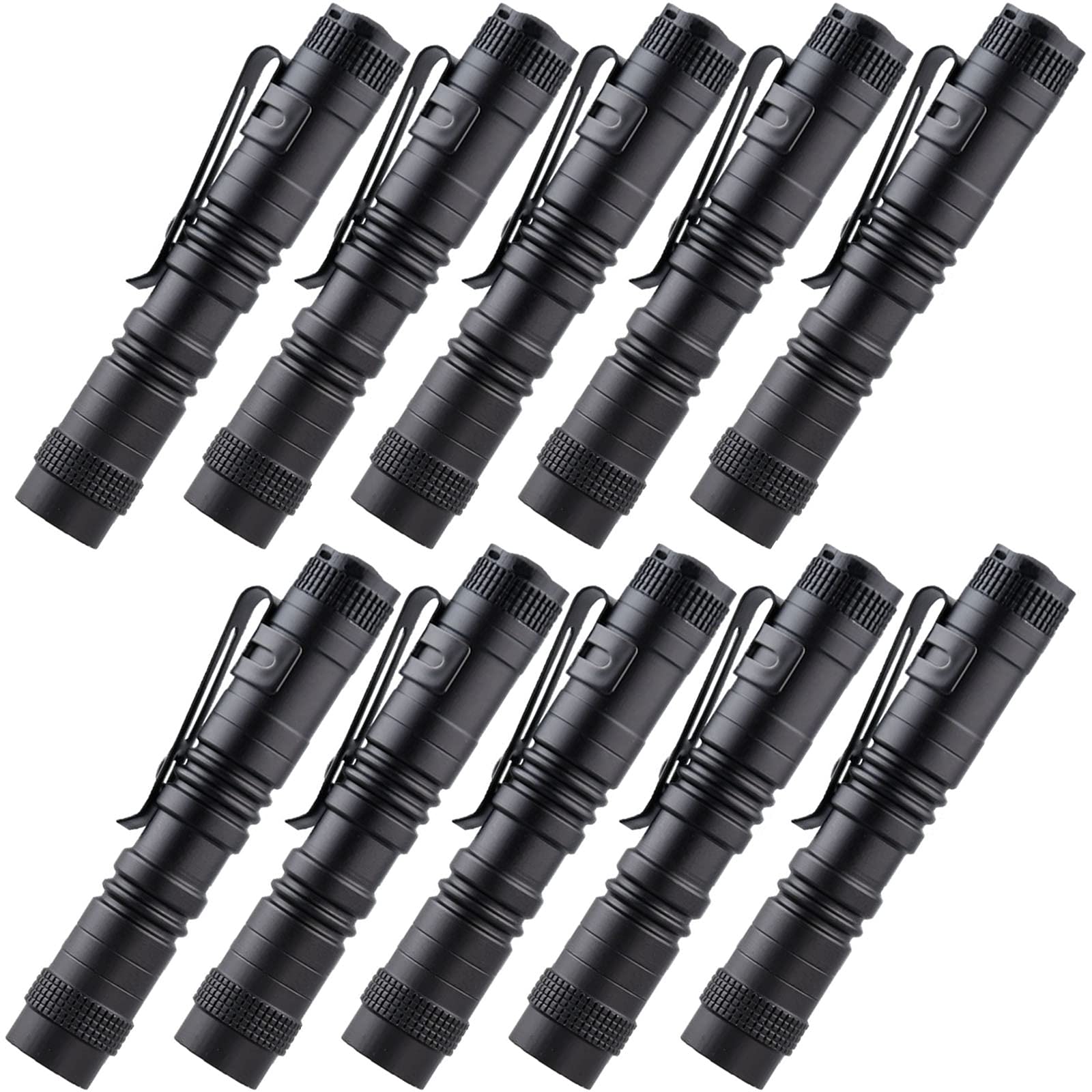 Beieverluck 10 Pack Small Mini Led Flashlight Pocket Flashlight Pen Light Flashlight Utility Flashlight With Clip Flashlights For Camping Outdoor Emergency Inspection Fathers  For Dad Husband