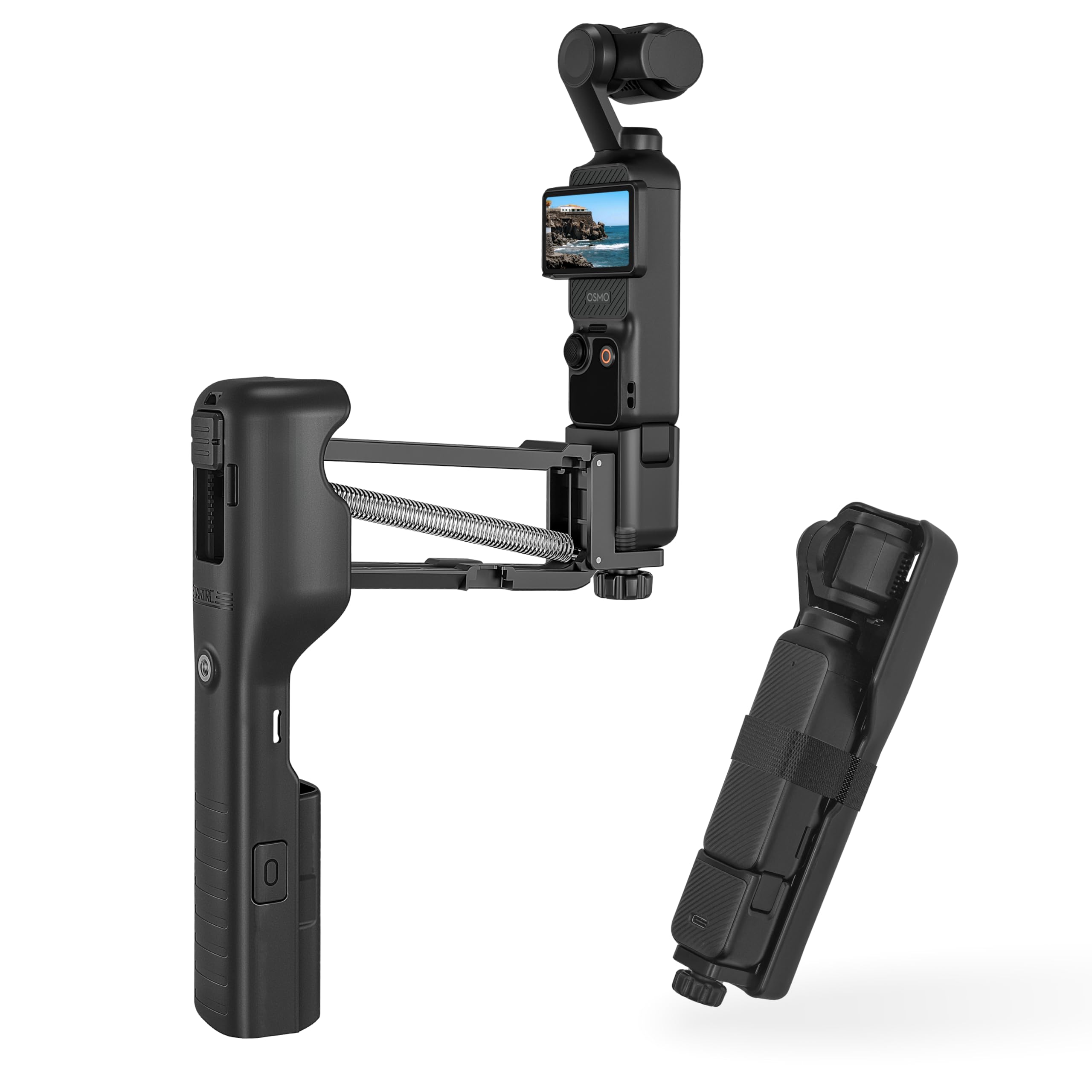 Startrc Osmo Pocket 3 Handheld Stabilizer, Mini Z-Axis Anti-Shake Handle Grip Holder Storage Protective Case For Dji Osmo Pocket 3 Creator Combo Accessories For Camera Vlog Live Shooting Video