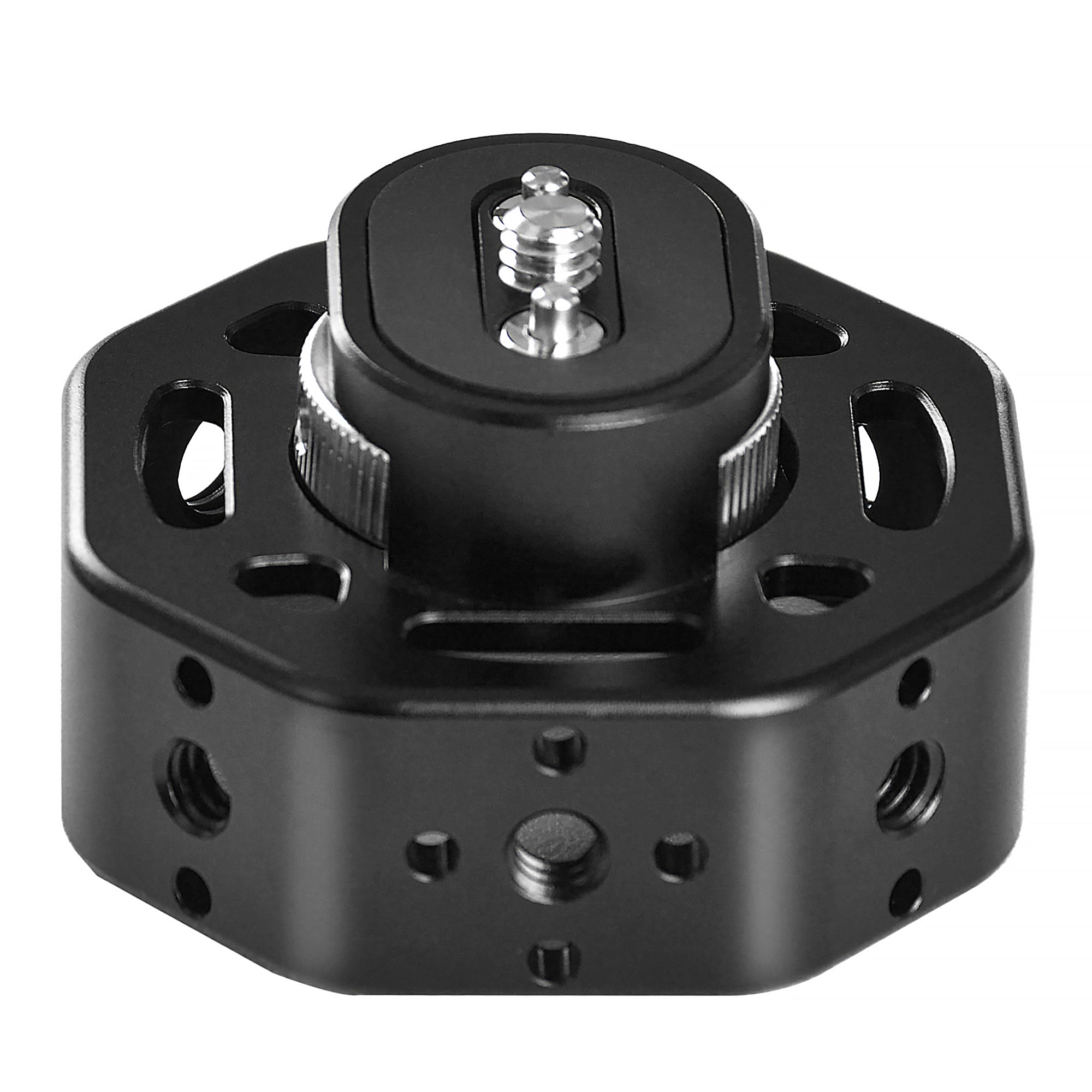 Beusoulover Mini Side Handle Handgrip, Round Camera Cage Grip Accessories Expander With Arri Rosette Mount, 1/4”-20 Screw Mount Compatible With Mirrorless Camera Cages, Smartphone, Action Camera Cages, Rigs...