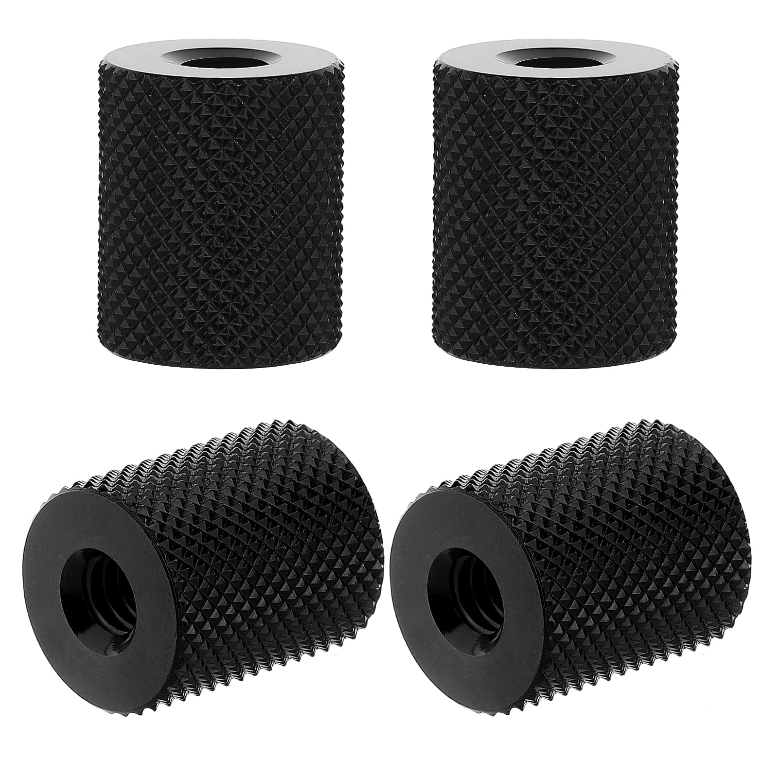 Vin Beauty 4 Pcs Double Female Thread Tripod Cylinder Adapter Screw 1/4 To 1/4 With Center 1/4-20 Thread Photography Equipment Camera Tripod Nut Accessories Suitable For Electric Rails And Light Stands