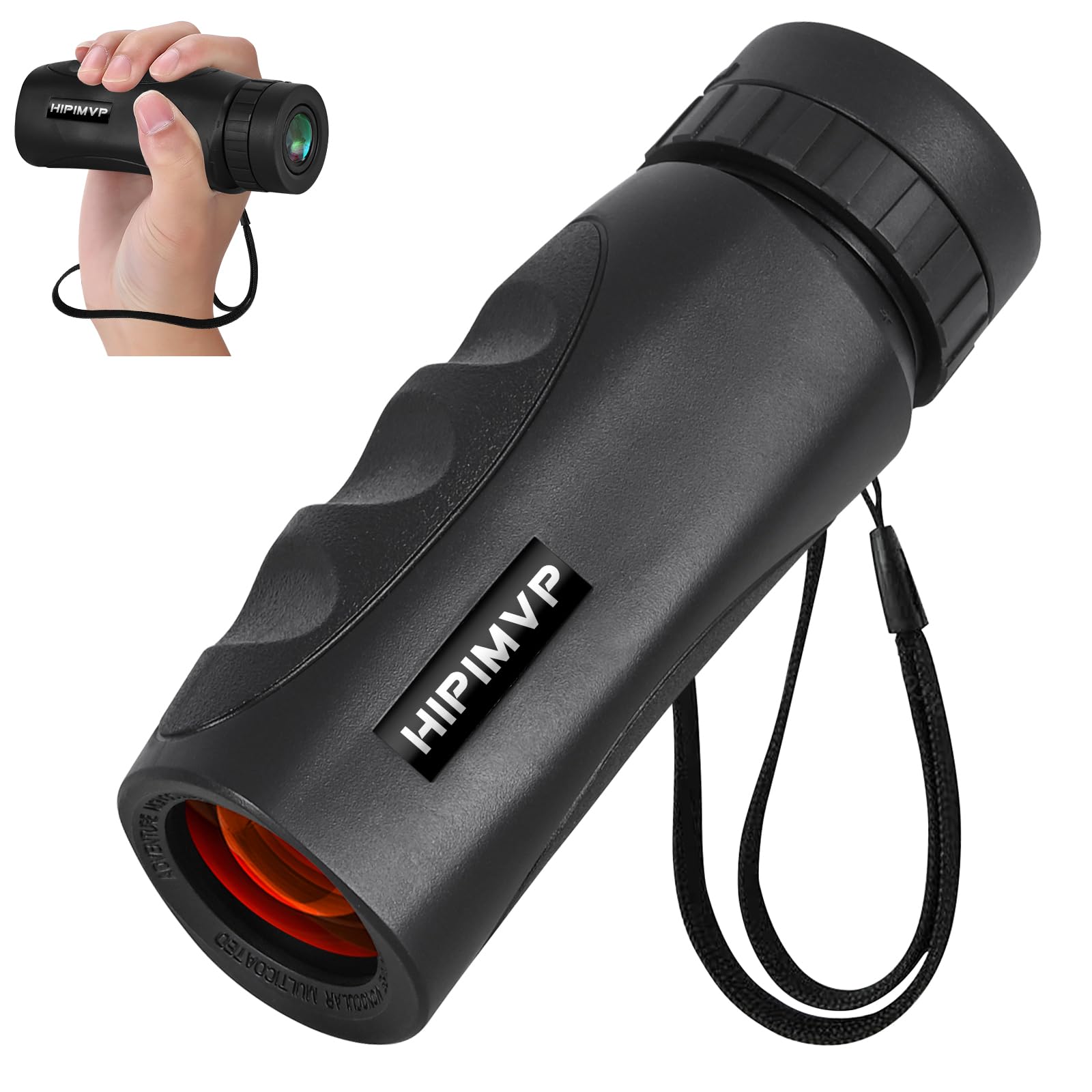 Hipimvp Ipx7 Waterproof Powerful 10X25 Pocket Mini Monocular Telescope For Hunting,Bak4 Prism Fmc Lens Monoculars For Kids Adults Bird Watching Hiking Camping Wildlife