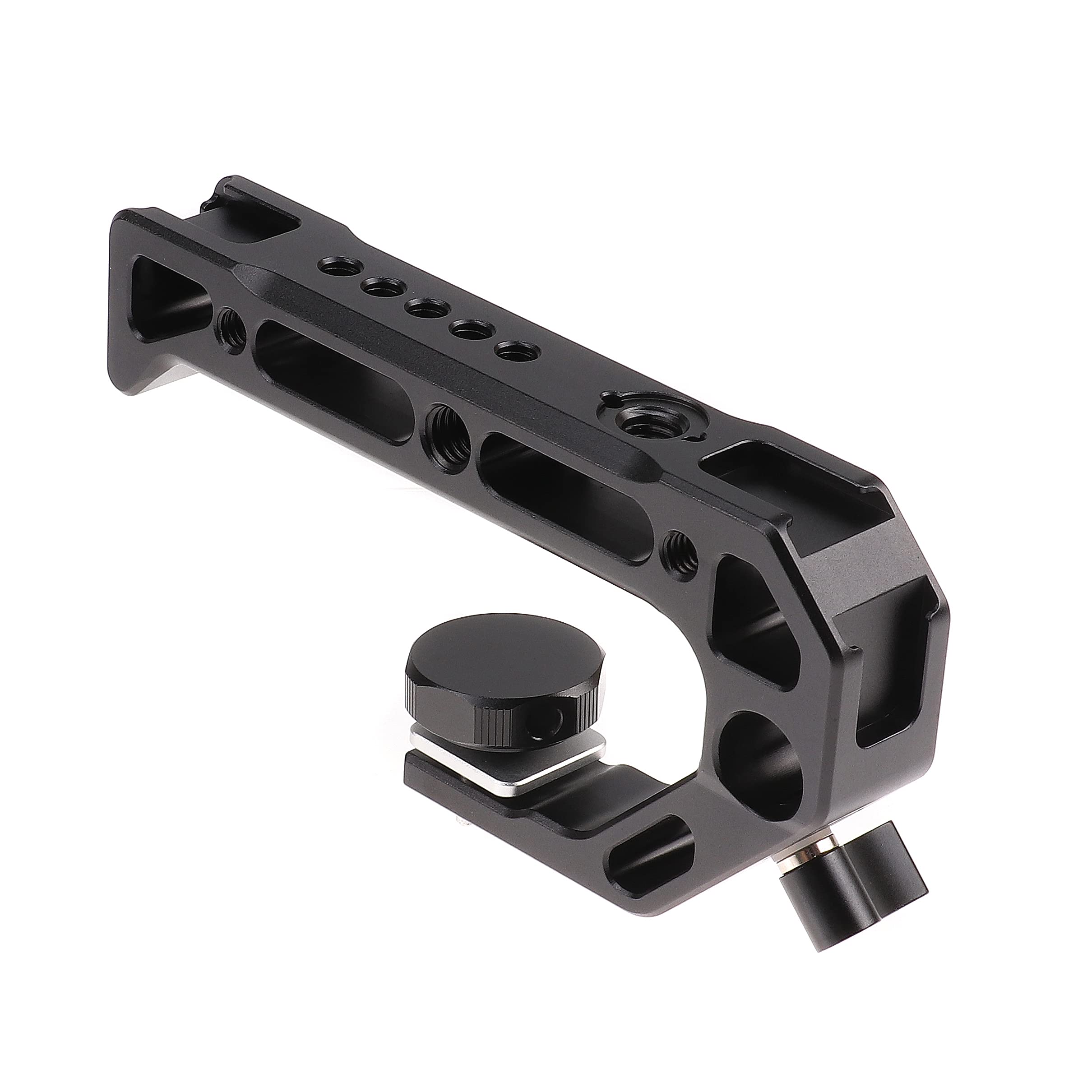 Hersmay R5 R6 Cage With Top Handle,Aluminium Alloy Camera Cage For Canon Eos R5 R6 Mirrorless Cameras, Vlogging Video Shooting Filmmaking Rig Stabilizer With 1/4" Mounting And 3/8" Arri Locating Hole