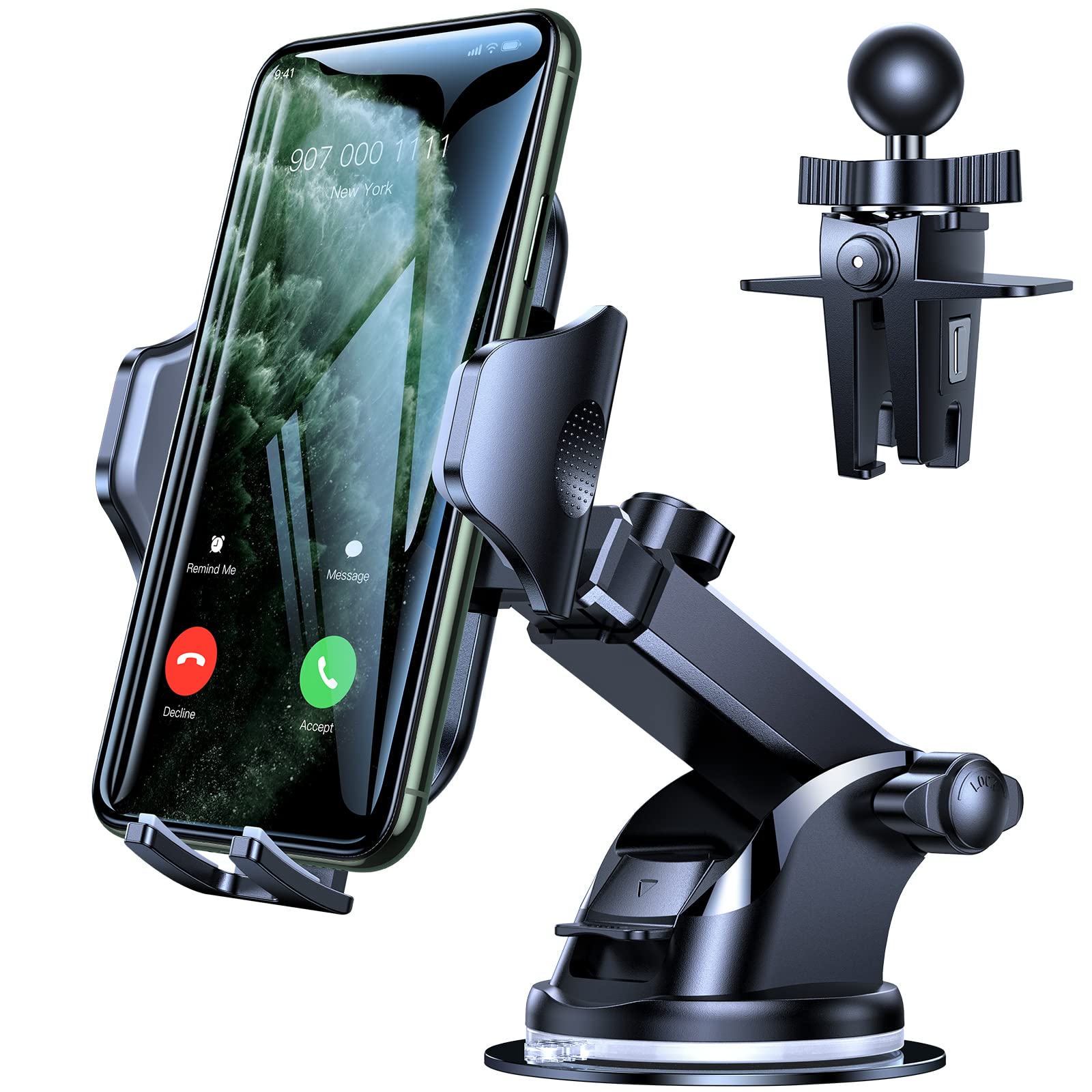 Vicseed [No.1 Powerful Suction] [Rally Racing-Grade Stability] Phone Holders For Your Car   Car Phone Holder Mount Truck Stand For Dashboard Windshield Vent For Iphone Samsung All Phones