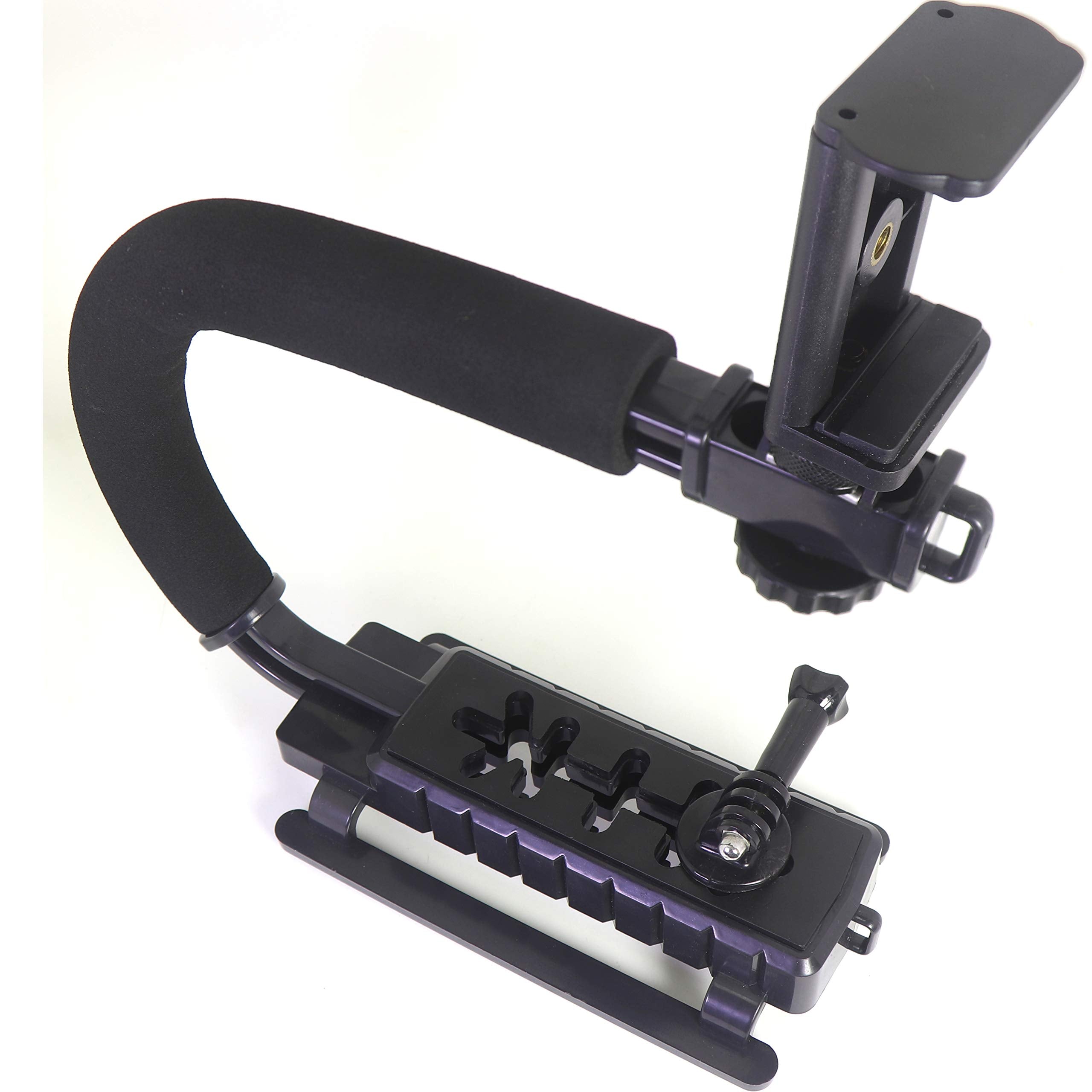 Zaxsound Dslr Stabilizer Handheld Video Action Stabilizing Handle Grip C Shape Professional Vlogging For Smart Phones Gopro Canon Nikon Sony Panasonic Pentax Olympus Camera Camcorder (Pack Of 1)