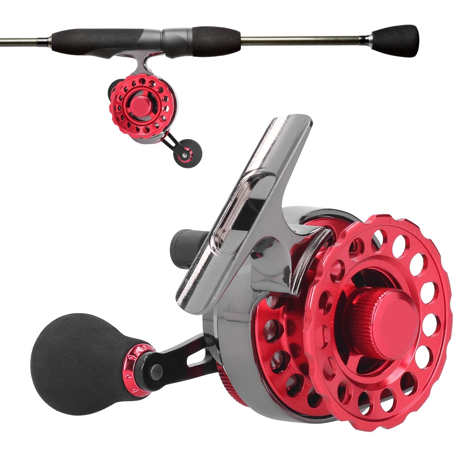 Nunafey Fishing Reel, High‑Strength Exquisite Metal High Foot Raft Wheel, For Saltwater(Right Hand)