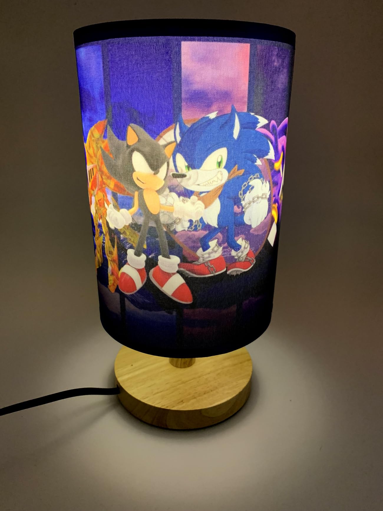 Edecor Table Lamp Super Sonic Bedside Night Light Wood Base Room Decoration Or Great Ideas