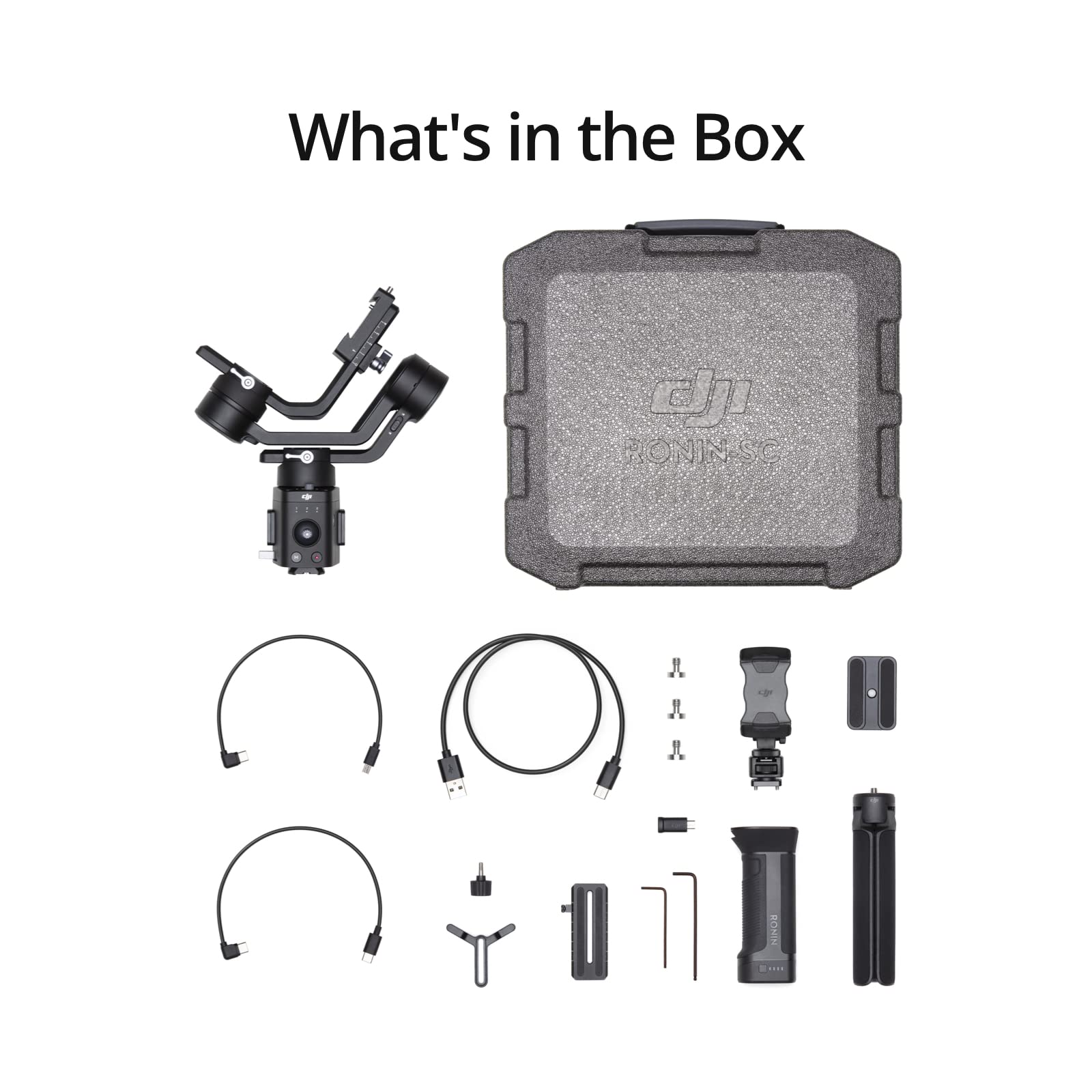 Dji Ronin-Sc, 3-Axis Camera Stabilizer, Up To 2Kg (4.4Lbs) Payload, Lightweight Design, Dynamic Stability, Automated Features, Available For Canon/Sony/Panasonic/Nikon/Fujifilm