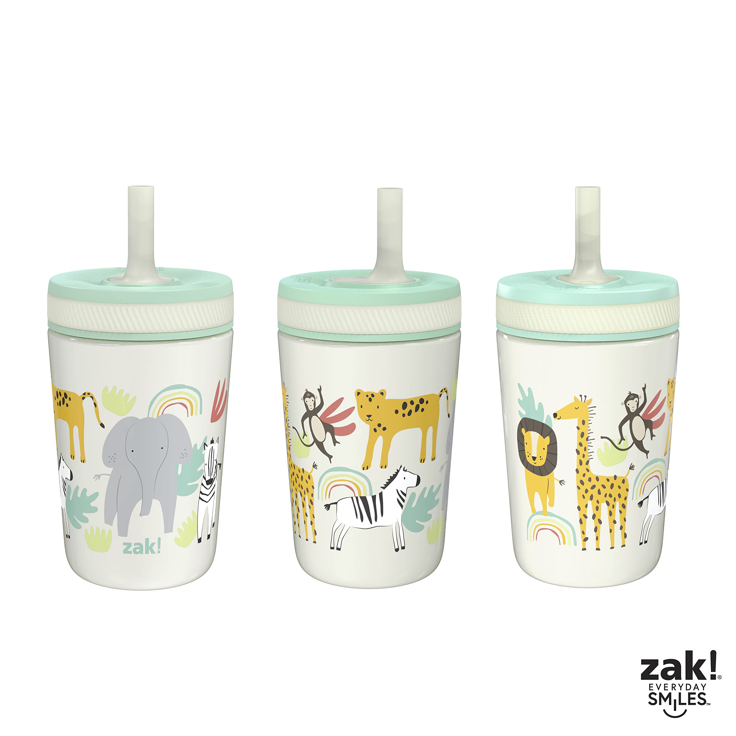 Zak Designs Kelso Toddler Cups For Travel Or At Home, 12Oz Vacuum Insulated Stainless Steel
