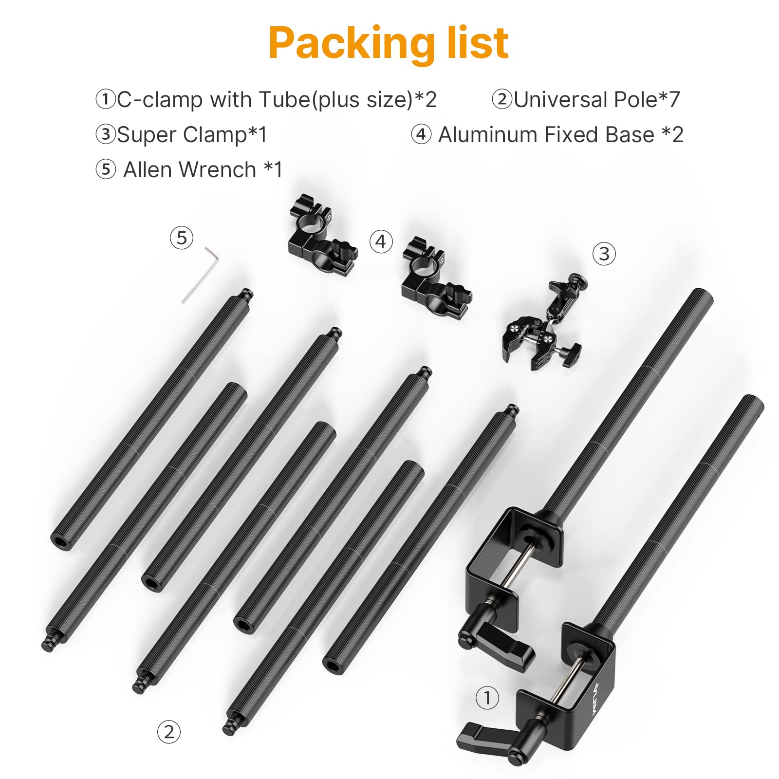 Jusmo Ls15 Desk Overhead Camera Mount Rig Top-Down Shots, Professional Aluminum Tabletop Multi-Device Mount Platform For Product Photography/Video Making/Picture Taking/Live Stream And More