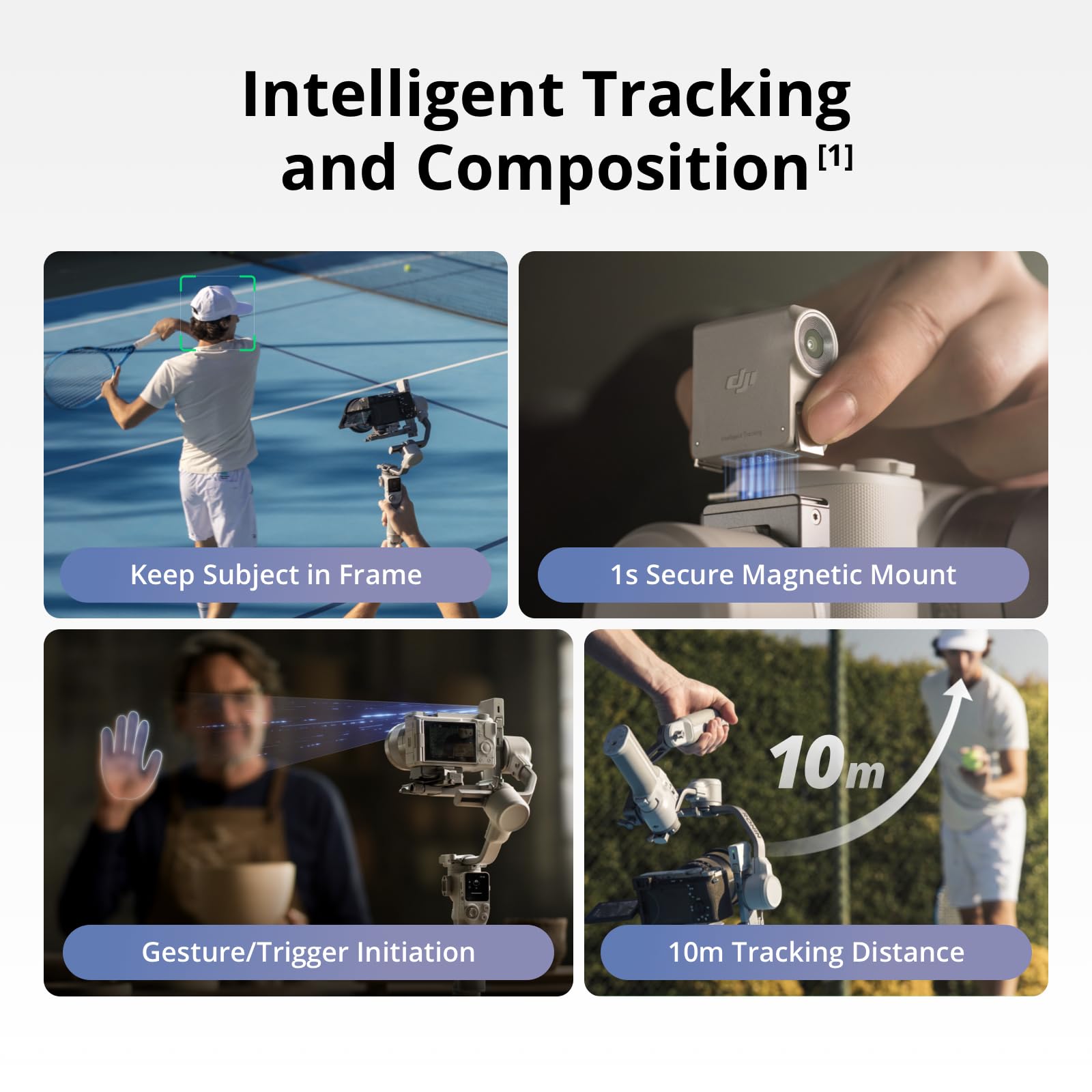 Dji Rs 4 Mini Combo, Gimbal Stabilizer For Cameras Canon/Sony/Panasonic/Nikon/Fujifilm, Auto Axis Locks, Intelligent Tracking, 2Kg/4.4Lbs Payload, Camera Gimbal, Camera Stabilizer, Briefcase Handle