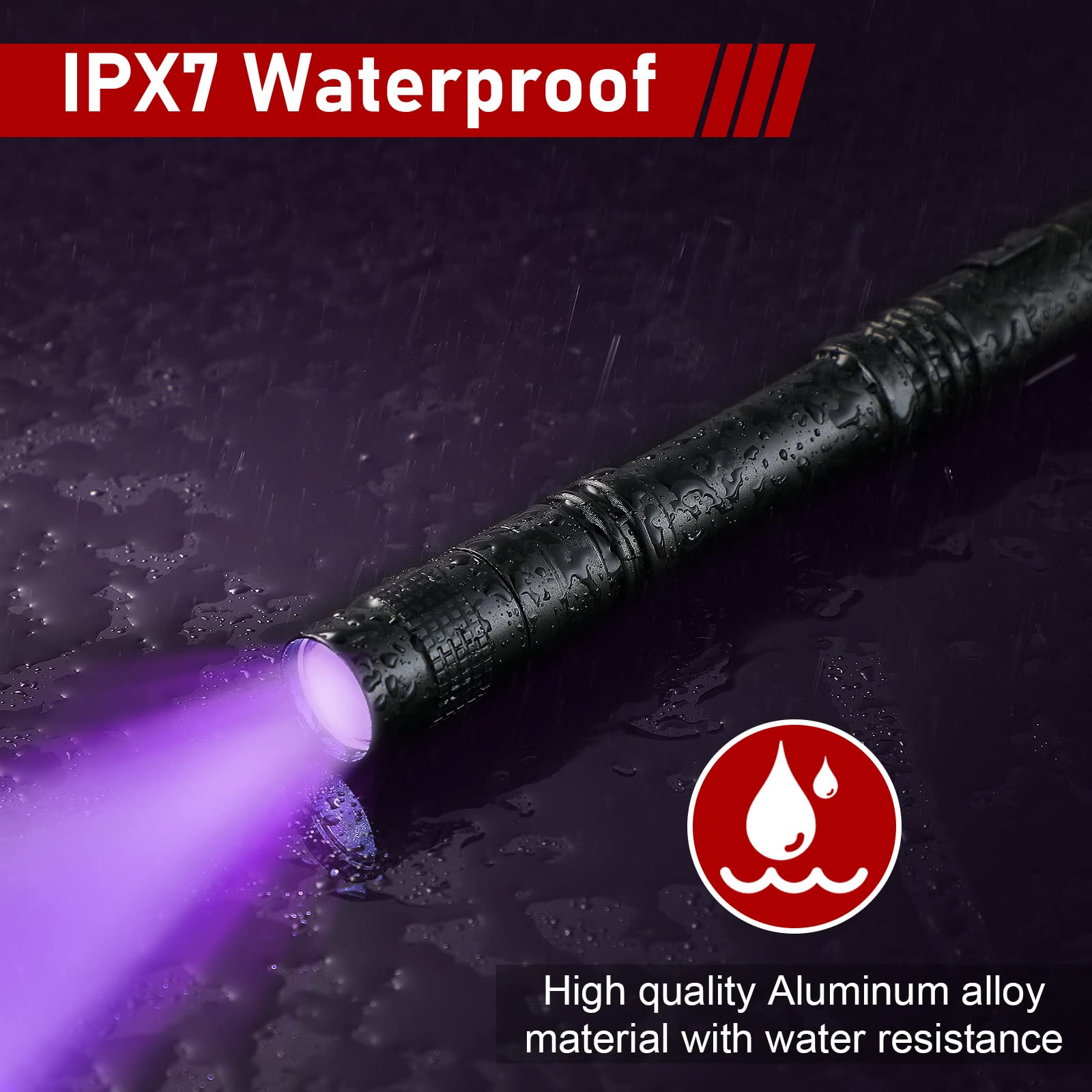 Macarrie 15 Pcs Uv Light Flashlight Mini Pen Lights Handheld Flashlights Pocket Compact Torch For Leak And Hotel Inspection, Pet Urine, Stain, Dye Detector(Purple)