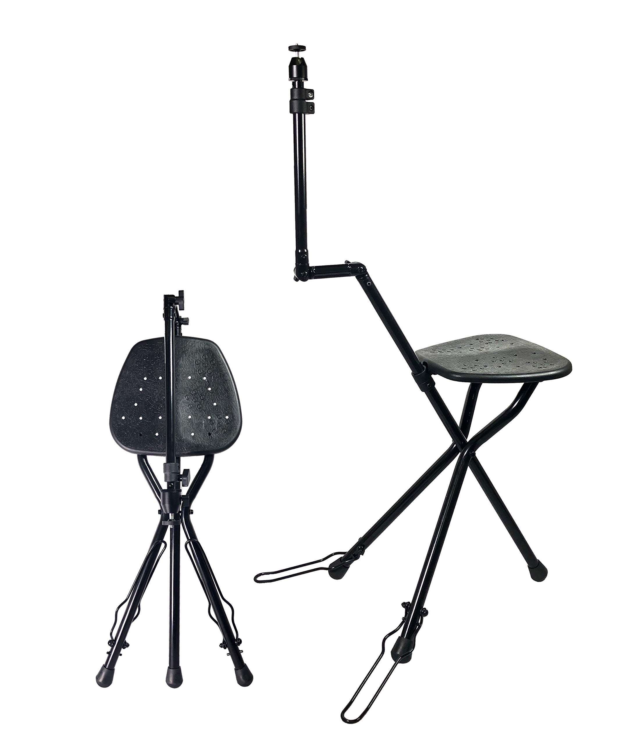 Vidpro Sp-12 Seatpod Portable Folding Camera Mount With Integrated Chair. Perfect For Nature Photography Bird Watching And Sporting Events. Compatible With Cameras Dslrs Spotting And Telescopes