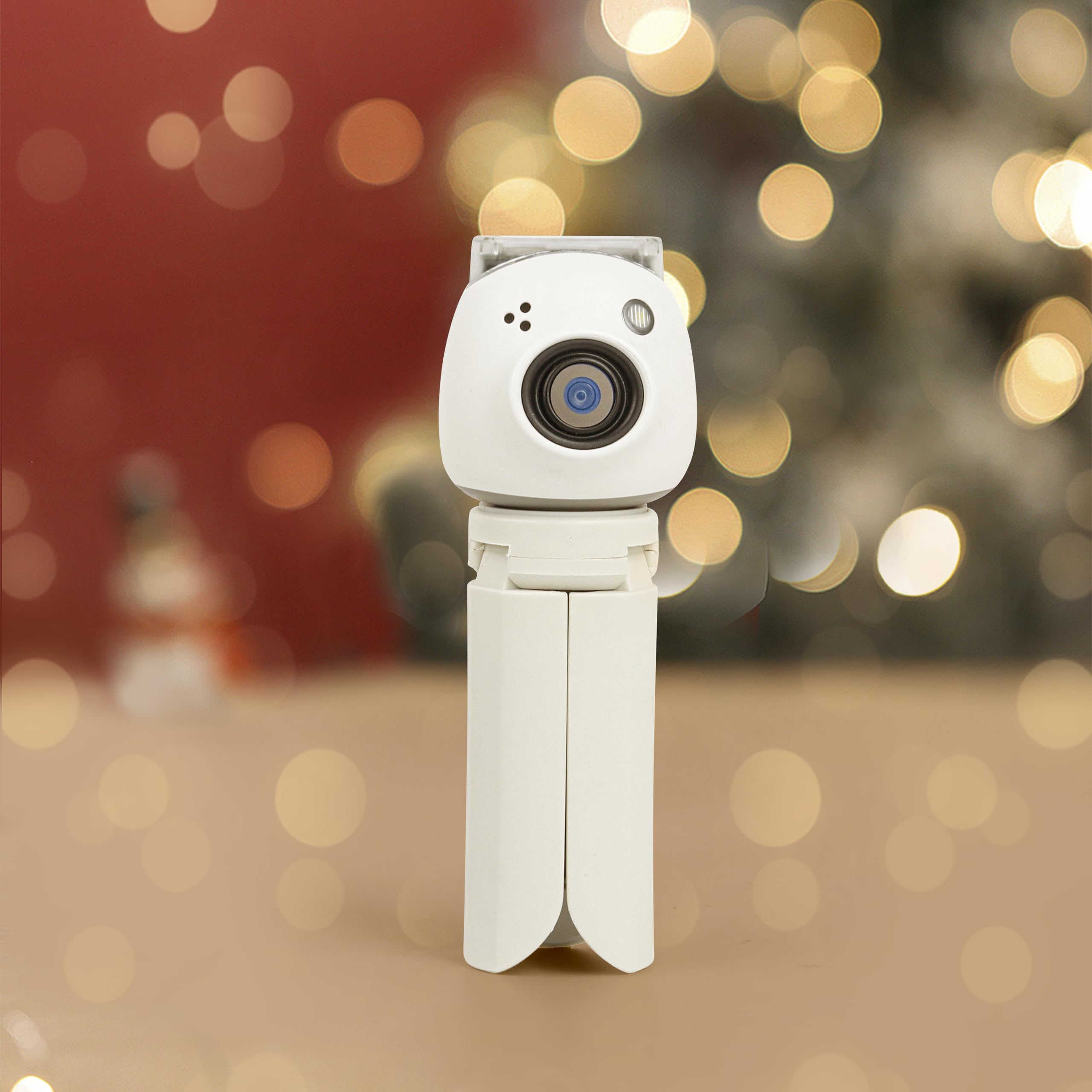Muziri Kinokoo Mini Tripod For Fuji Instax Pal With 1/4 Inch Screw - Compatible For Instax Pal/Evo/70/Lomo Instant Camera - Portable Camera Tripod With Slip Resistant Rubber Footpads - White