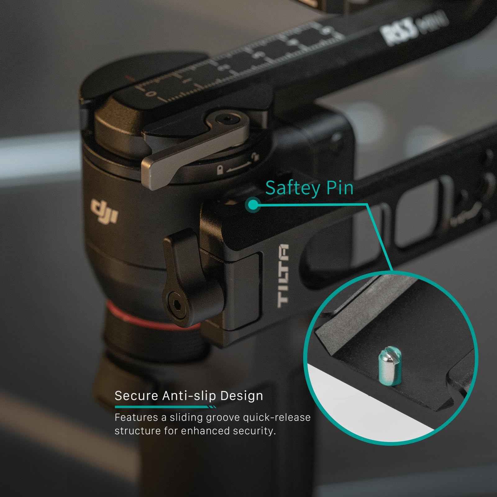 Tilta Rear Operating Handle Compatible With Rs3 Mini  Quick Set Up  360 Degrees Adjustable Rotation  Effortless Low Angle Shooting  Lightweight & Durable  Tga-Rs3M-Roh