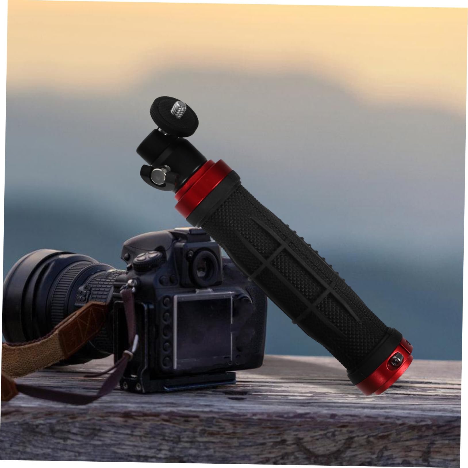 Qumiirity Screw Compatible Camera Grip Lightweight Handheld Stabilizer Digital Video Camera Handle Grip Multi-Threaded Mounting Black