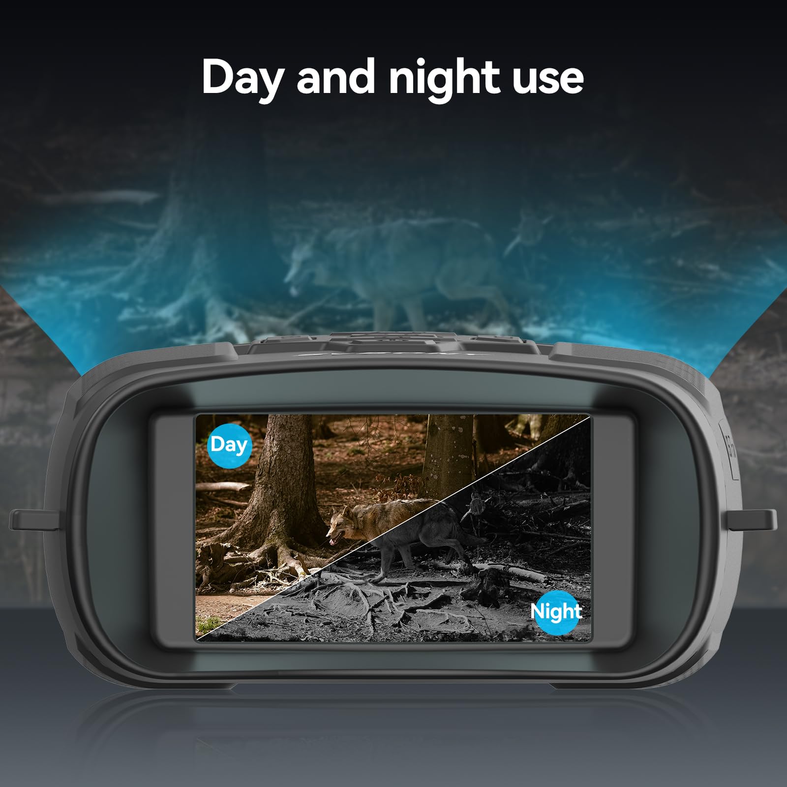 Svbony Sa206 Night Vision Binoculars, 3'' Hd Screen Infrared Binocular For Total Darkness, 4K Video & 36Mp Image With 32Gb Tf Card, 5000Mah Battery,  For Men, For Camping & Wildlife Observation