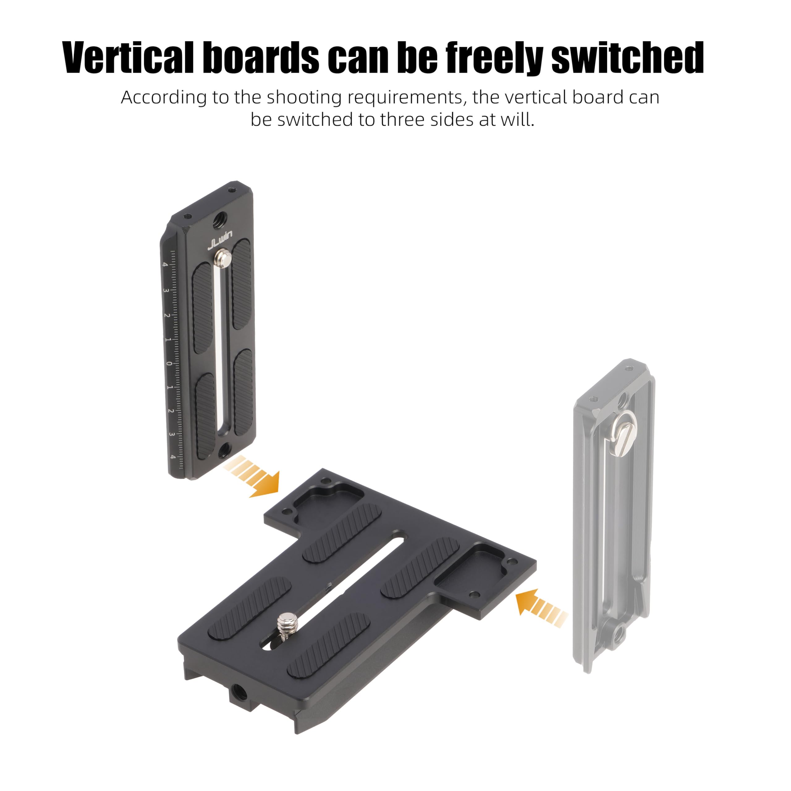 Hersmay Universal Arca-Swiss Quick Release Vertical Stand L Bracket Plate For Zhiyun Weebill S/Weebill 2/ Weebill 3/ Crane 2/ Crane3 Gimbal Stabilizer Accessories For Dslr And Mirrorless Camera