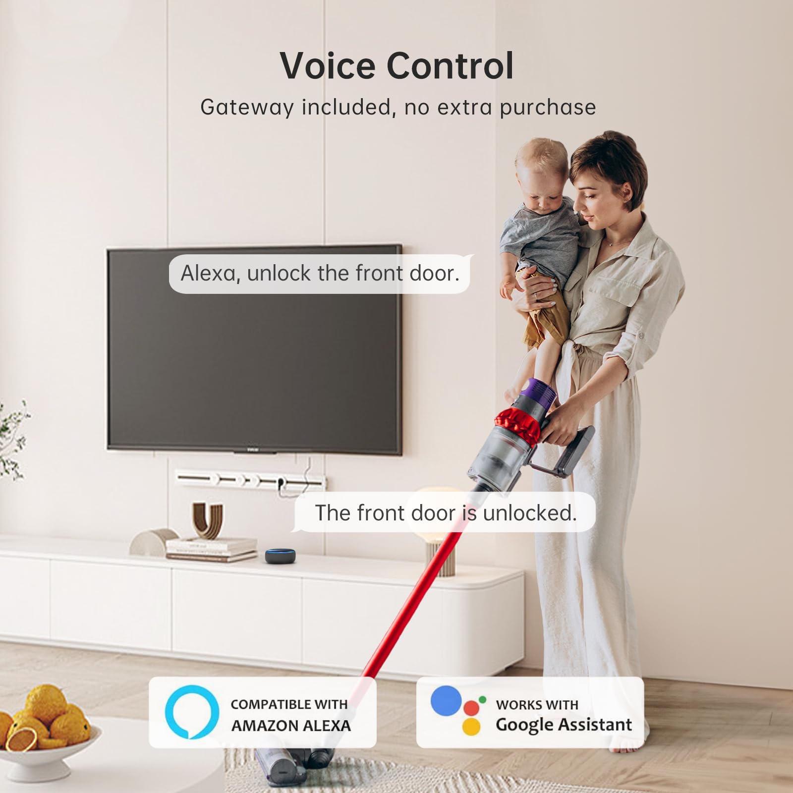 Hornbill Smart Wifi Front Door Lock: Keyless Entry Fingerprint Deadbolt - Alexa Bluetooth Electronic Keypad Door Locks For House Apartment Auto Lock App Remote Control Black