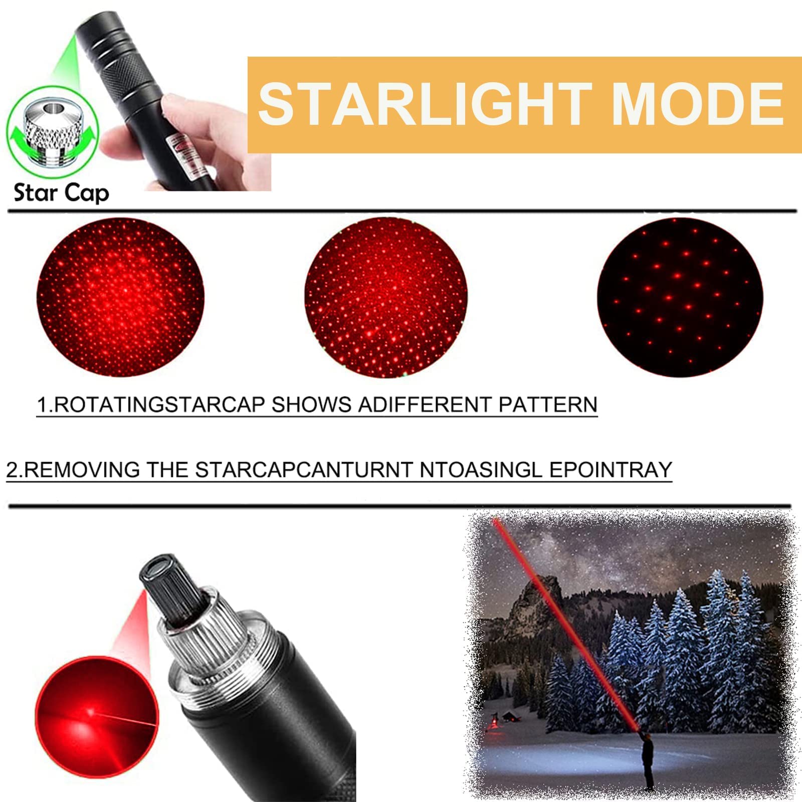 Ivvtryi Rechargeable Red Laser Pointer With Long Range For Tv, Led, Lcd Screen Presentations And Outdoor Construction In Office