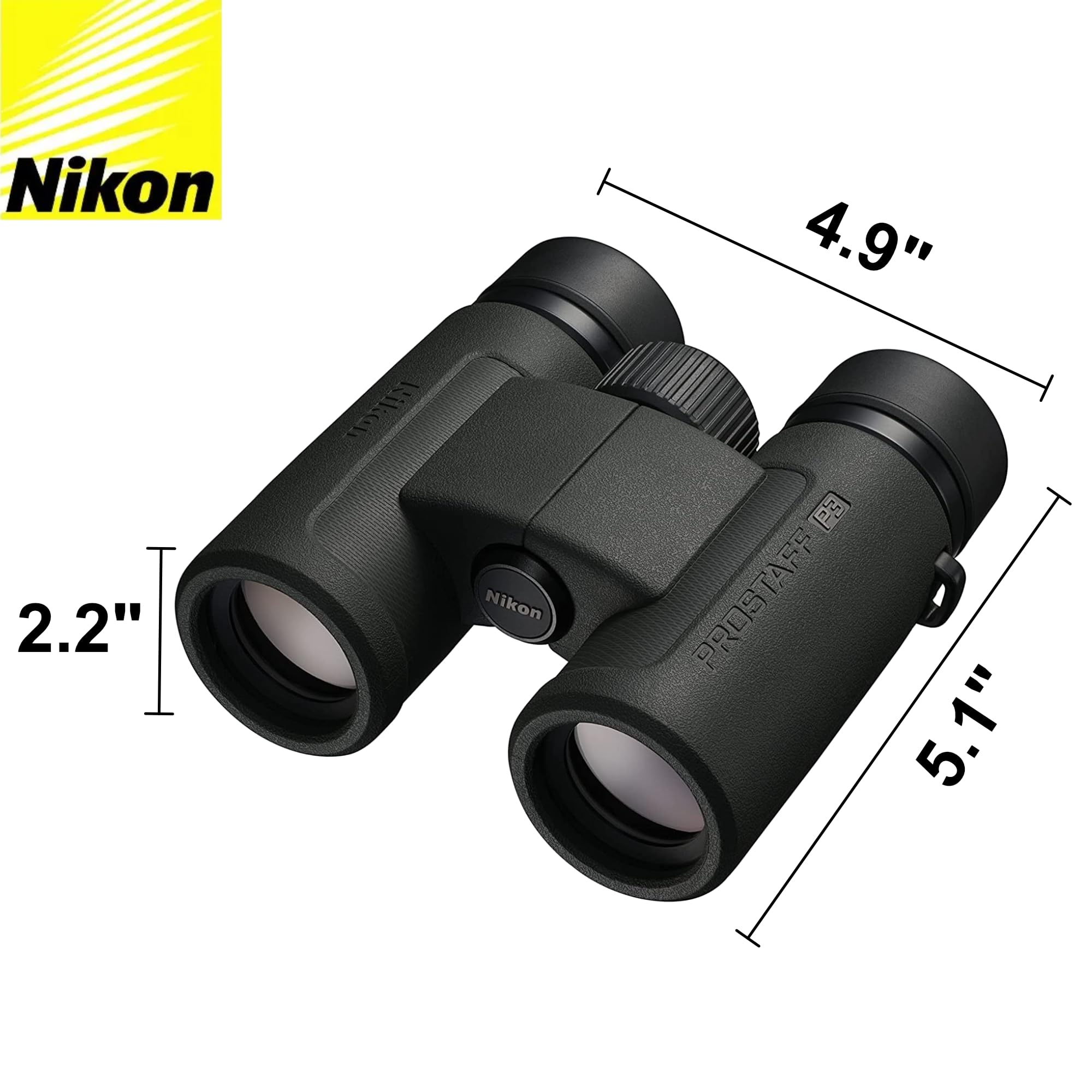 Lumintrail Nikon Prostaff P3 10X42 (16777) Black Binoculars Bundle With Lens Pen, And Cloth - High Powered Compact Adult Binoculars For Hunting, Bird Watching, And Hiking Essentials, Zoom Lightweight Travel