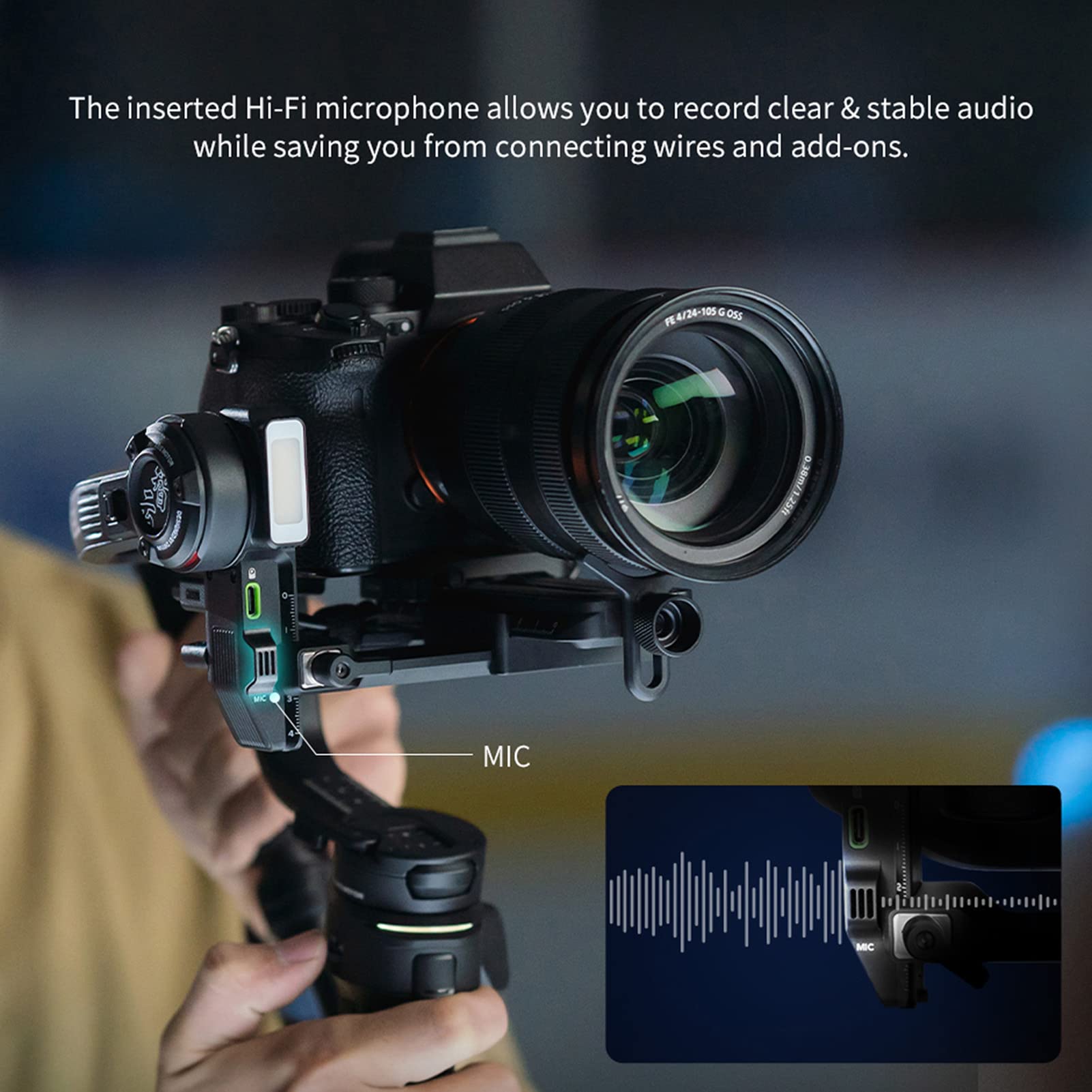 Bortt Stabilizer 3 Handheld Camera 3-Axis Gimbal Stabilizer Lightweight Built-In Fill Light Microphone Pd Fast Charging Battery Max. Load 3Kg/ 6.6Lbs Replacement For Mirrorless