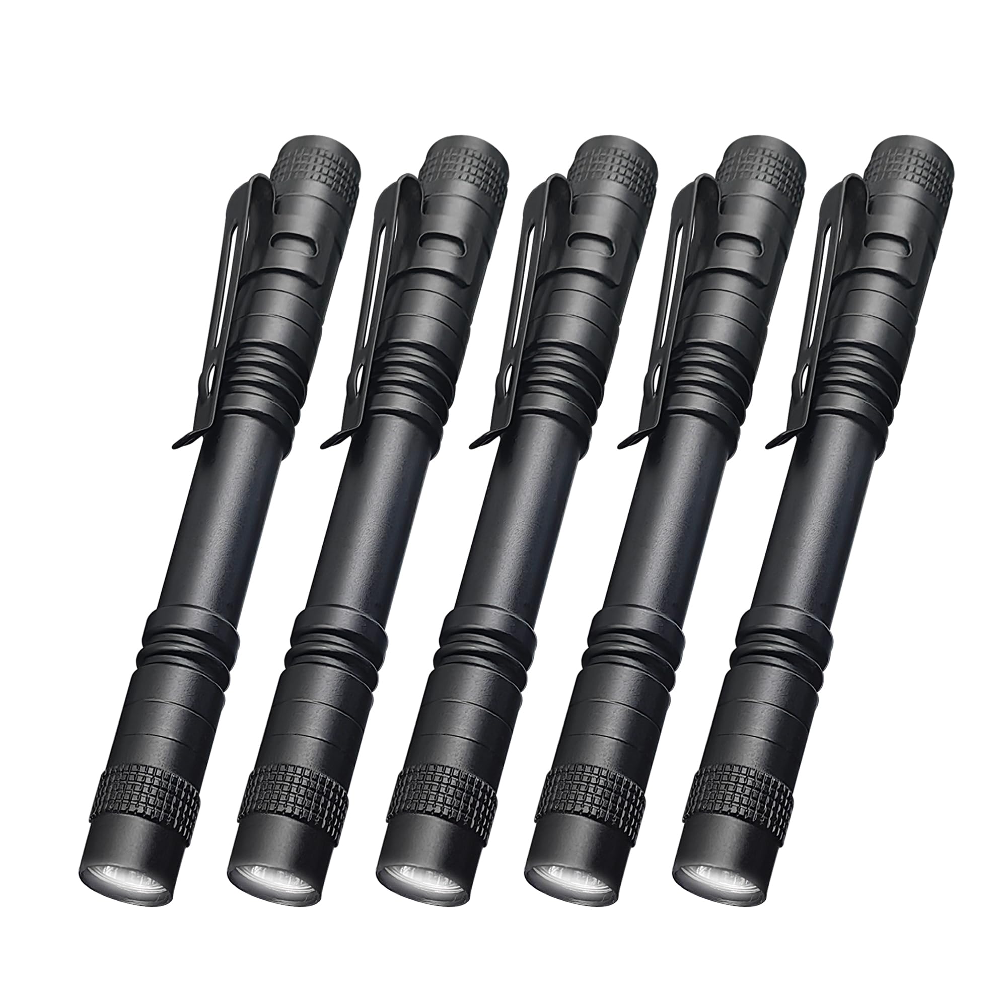 Decaker Pen Flashlight,Led Pocket High Lumen Pen Light Flashlights With Clip,5-Pack