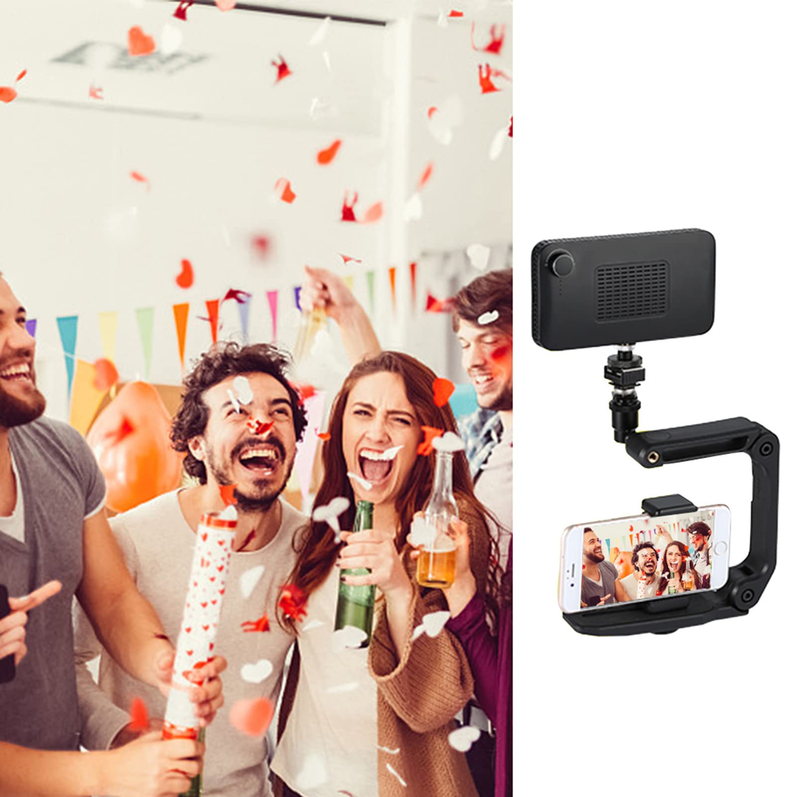Zjchao Ugrip Video Filming Camera Handle, Ugrip For Camera Camera Handle For Ordro Ugrip Video Filming Camera Handle Handheld Stabilizer Holder Grip
