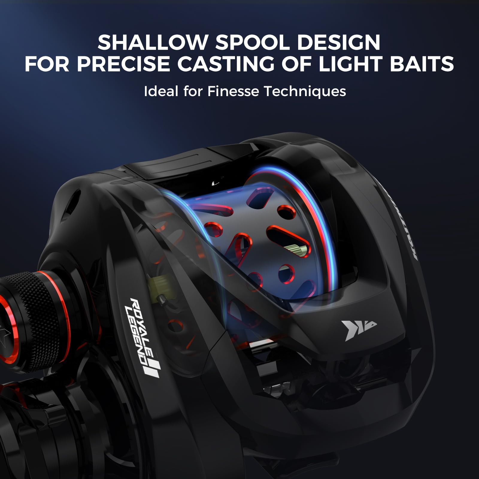 Kastking Royale Legend Fishing Reel - Ultra-Light Aluminum Spool, Corrosion Resistant, Compatible With Royale Legend Ii/Gt Baitcasting Reels