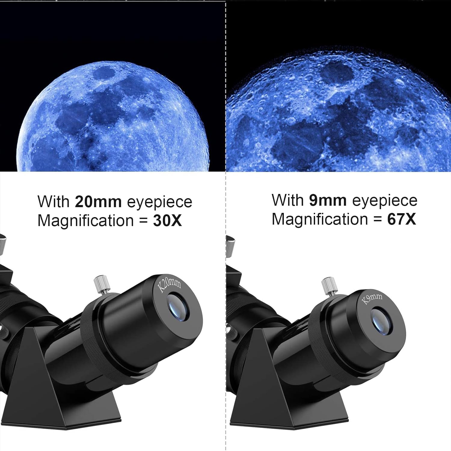 Eaconn Telescopes For Adults Astronomy, 80Mm Aperture 600Mm Refractor Telescope For Kids & Beginners, Compact And Portable Travel Telescopio With Backpack