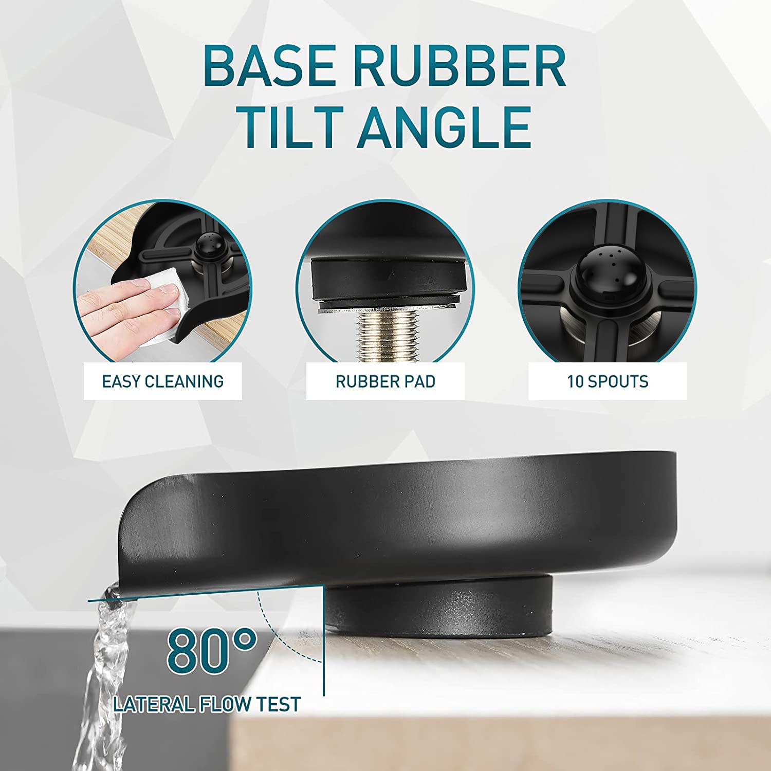 Cwpw Metal Kitchen Sink Glass Rinser Faucet Glass Rinser For Kitchen Sinks Bottle Washer Cup Washer For Sink Cup Rinser Kitchen Sink Accessories Bottle Washer For Sink(Matte Black)