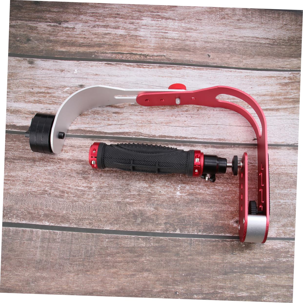 Shineofi 1Pc Handheld Camera Stabilizer For Dslr Dv Bow Type Video Stabilizer Holder Red For Smooth Low Angle Shooting And