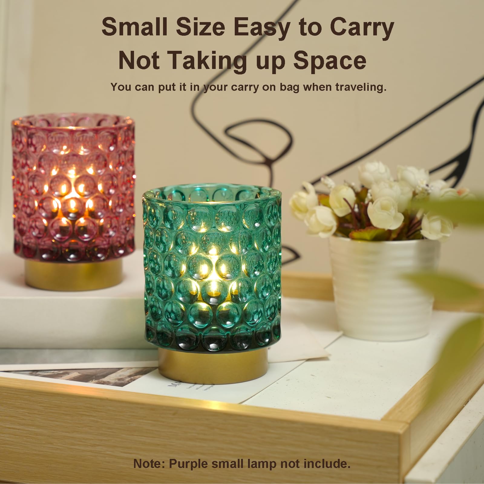 Jaoselap Battery Operated Lamp With Timer, Cordless Small Table Lamp For Home Decor, Decorative Table Lamp Battery Powered Lamp With Led Bulb For Corner Living Room Bedroom Tabletop
