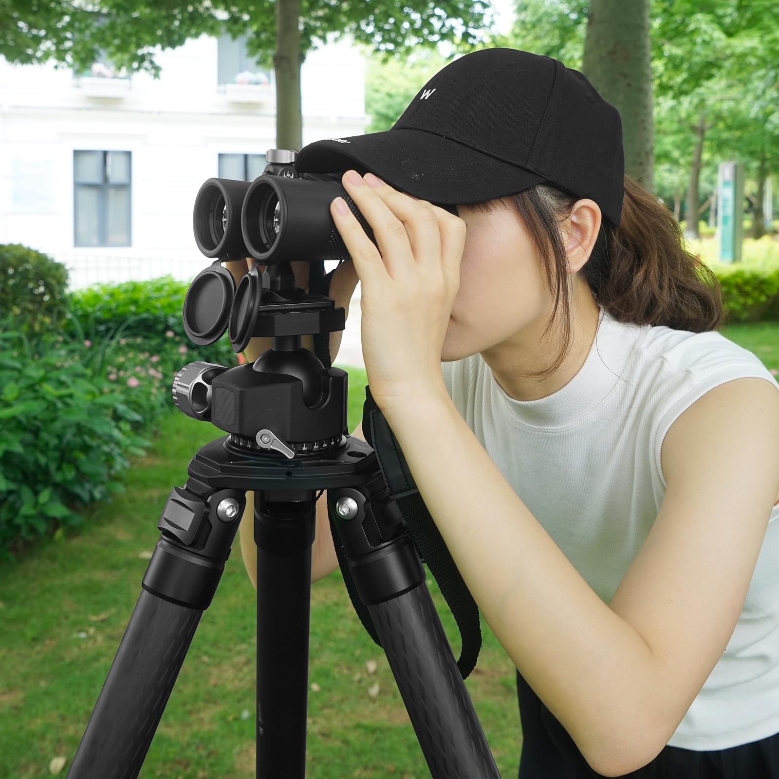 Xamorest Binocular Tripod Adapter Quick Release With 1/4-20 Inch Threading,T6061 Aluminum Alloy Body,Compatible With Arca Ball Head And 1/4 Thread Head