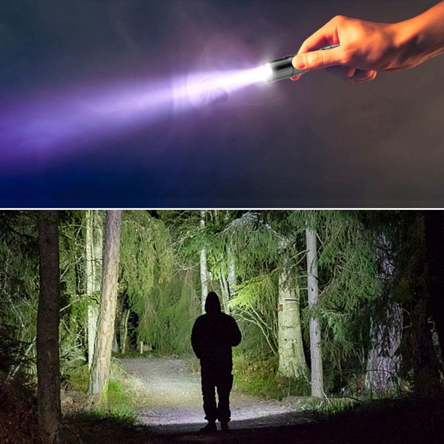 Ganpub Black Mini Small Led Flashlights,Waterproof Ultra Bright Flashlight Torch For Camping Hiking Not Included Battery Black Mini Flashlight Mini Flashlight