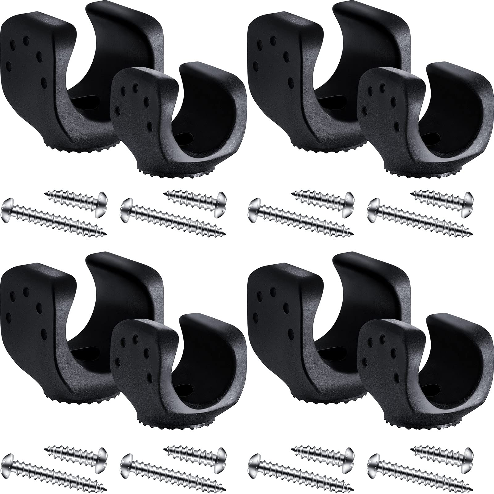 Jetec 8 Pieces Flashlight Mounting Brackets With Screws Versatile Clip Mount For Led Flashlights And Similar Things, Car Accessories For Mounting Your Flashlight In Truck