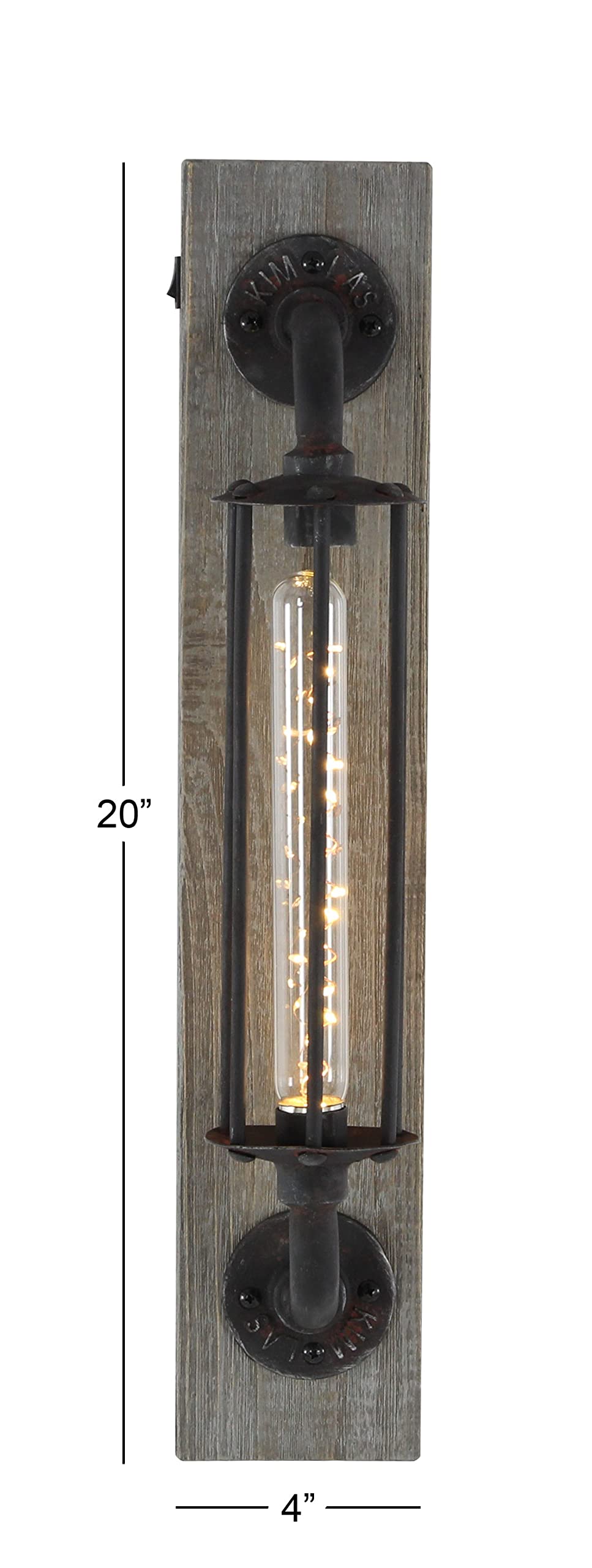 Deco 79 Metal Geometric Room Accent Lamp Battery Operated Table Lamp With Included Fixed Led Light, Lamp 4" X 6" X 20", Black